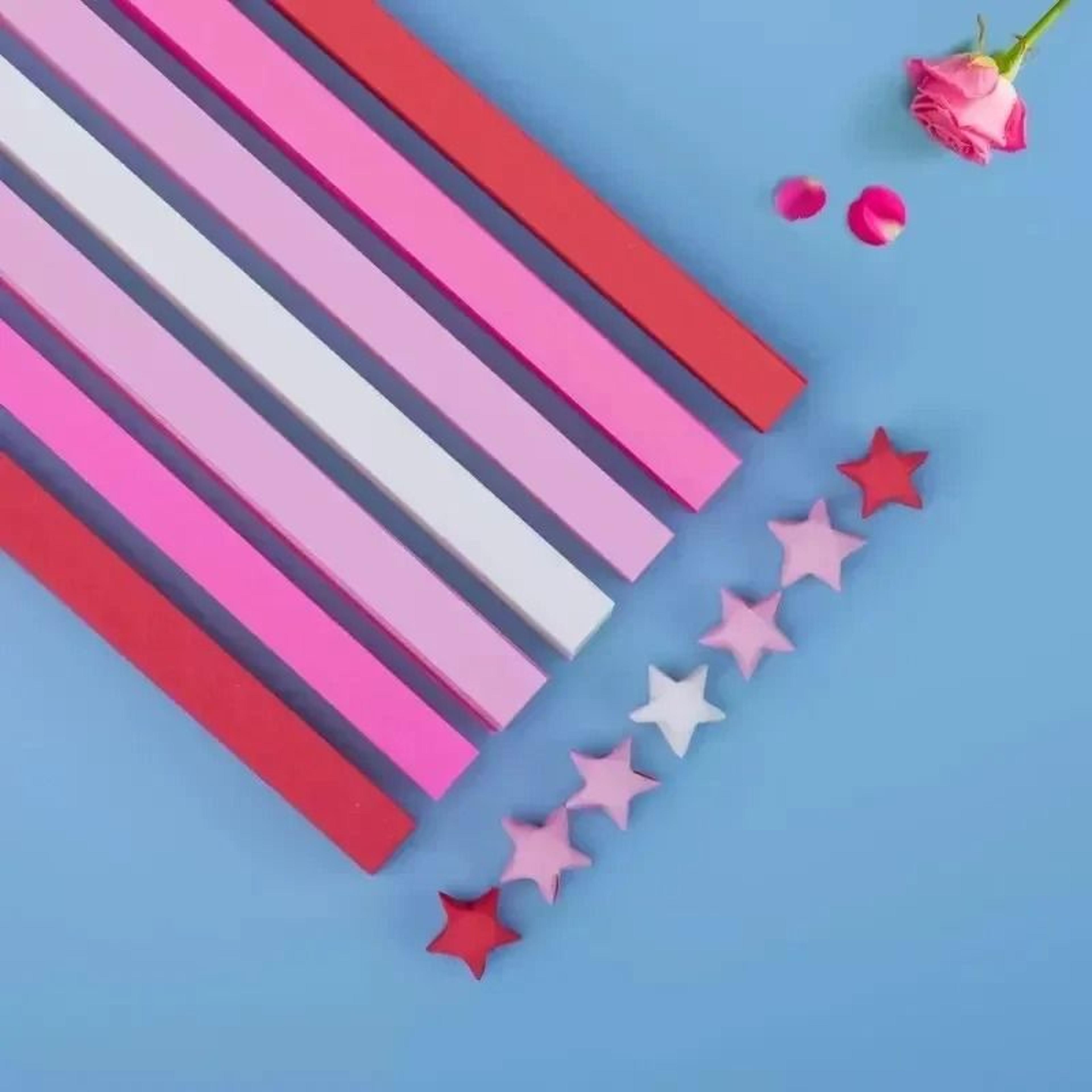 540Sheet Origami Stars Paper Strips 27 Colors DoubleSided DIY Lucky Star Folding Craft 11
