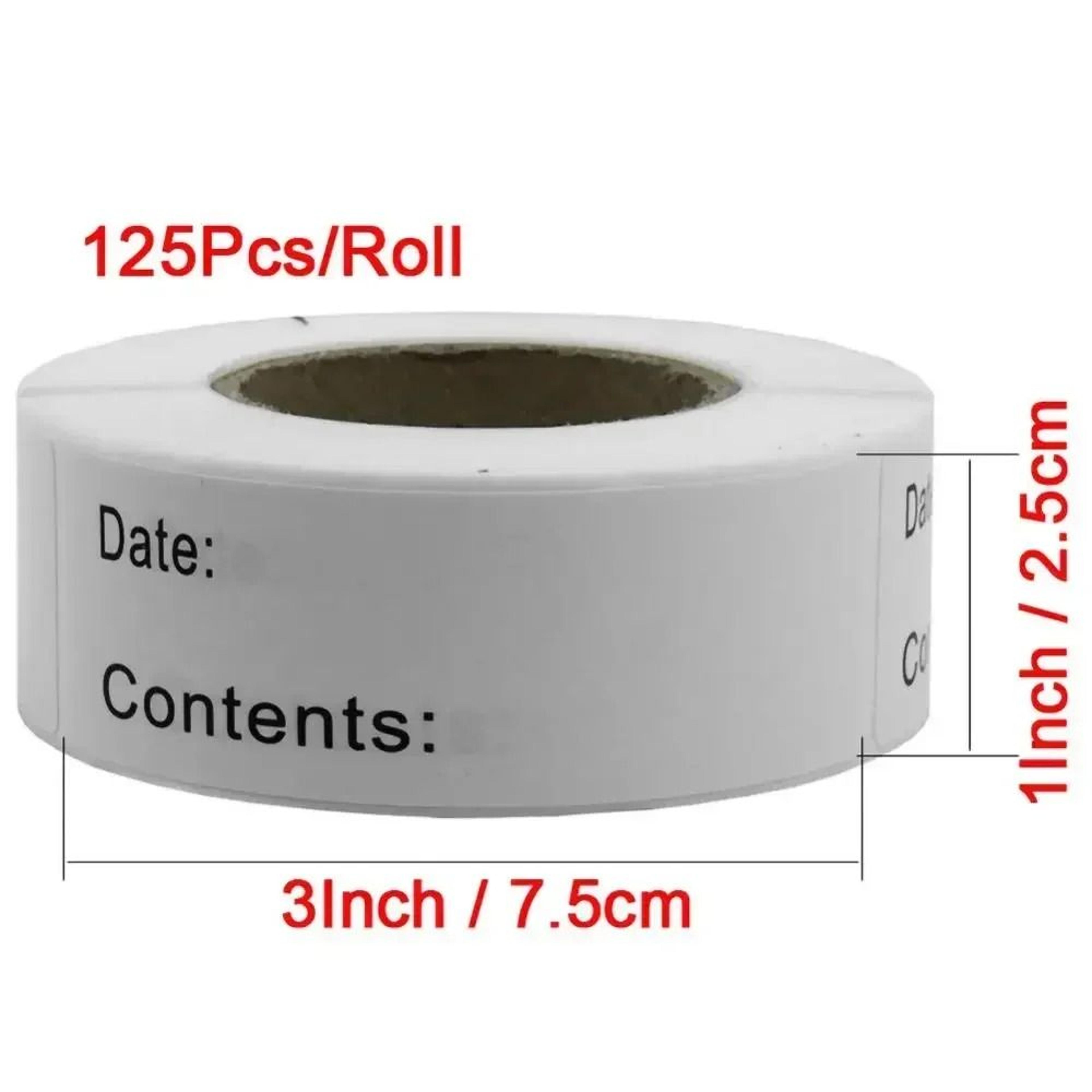 Food Storage Label Stickers Date Content Blank Mark Pantry Container Seal Labels 5