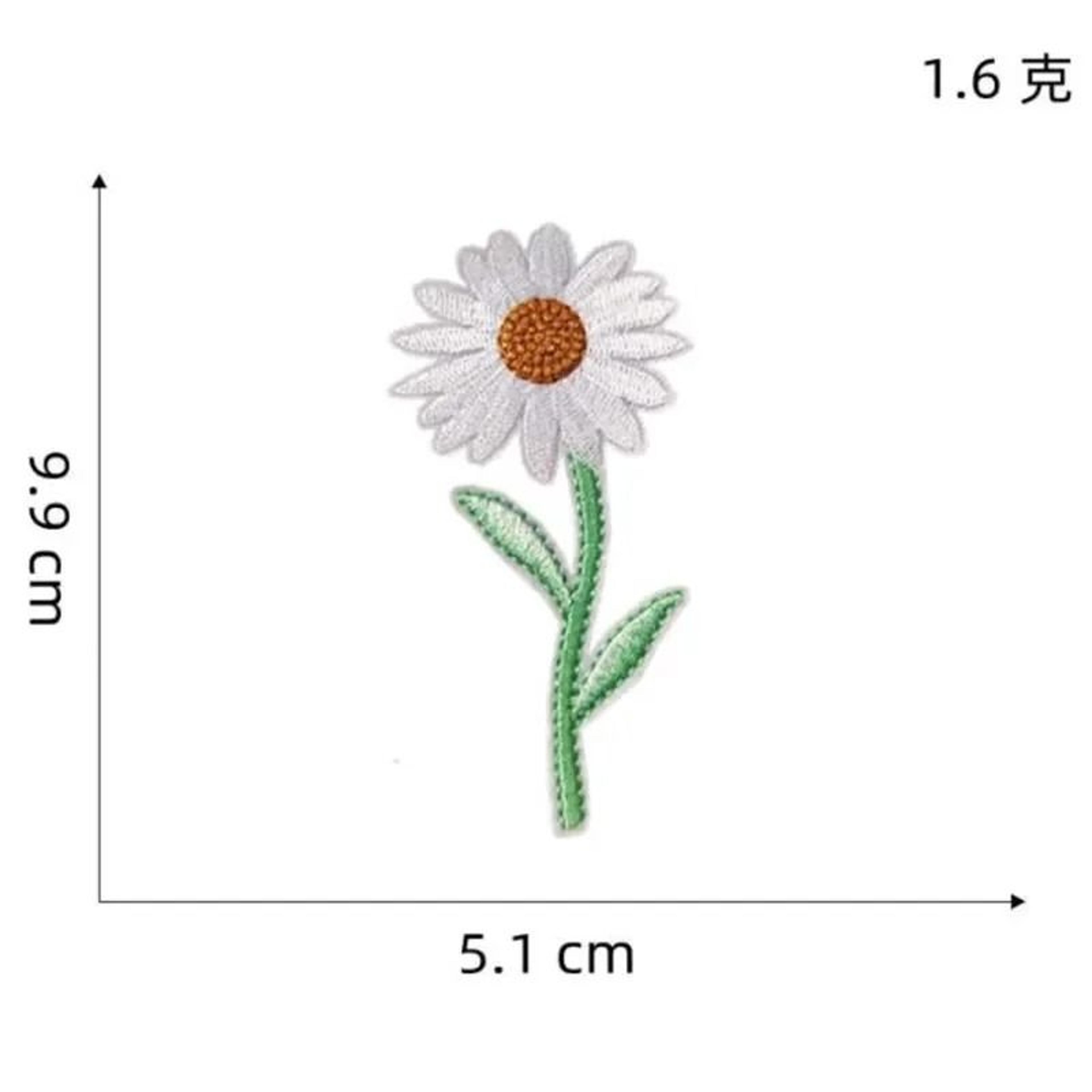 DIY Embroidery Flower  Bee Patch Set IronOn Applique For Clothing  Fabric Crafts 5