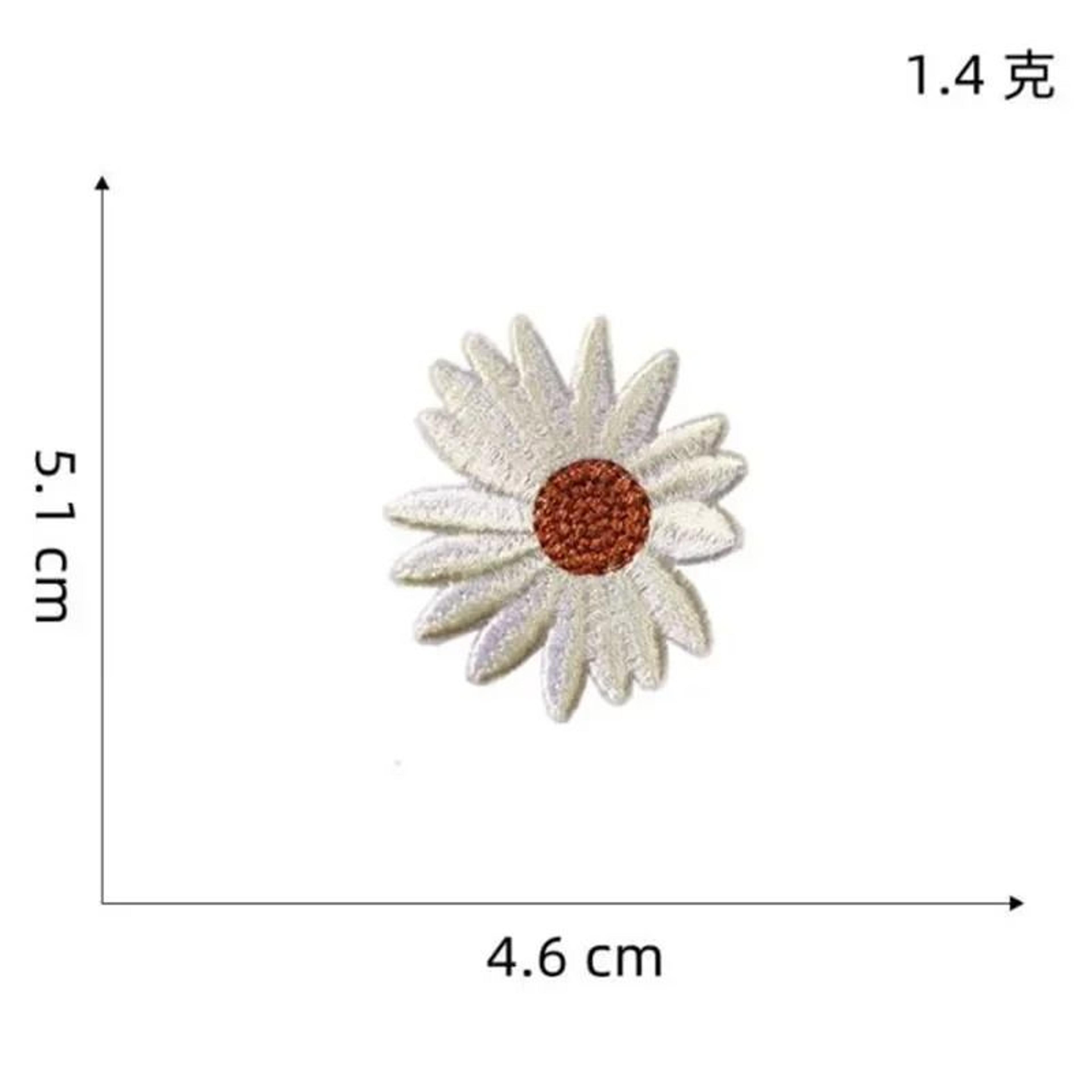 DIY Embroidery Flower  Bee Patch Set IronOn Applique For Clothing  Fabric Crafts 4