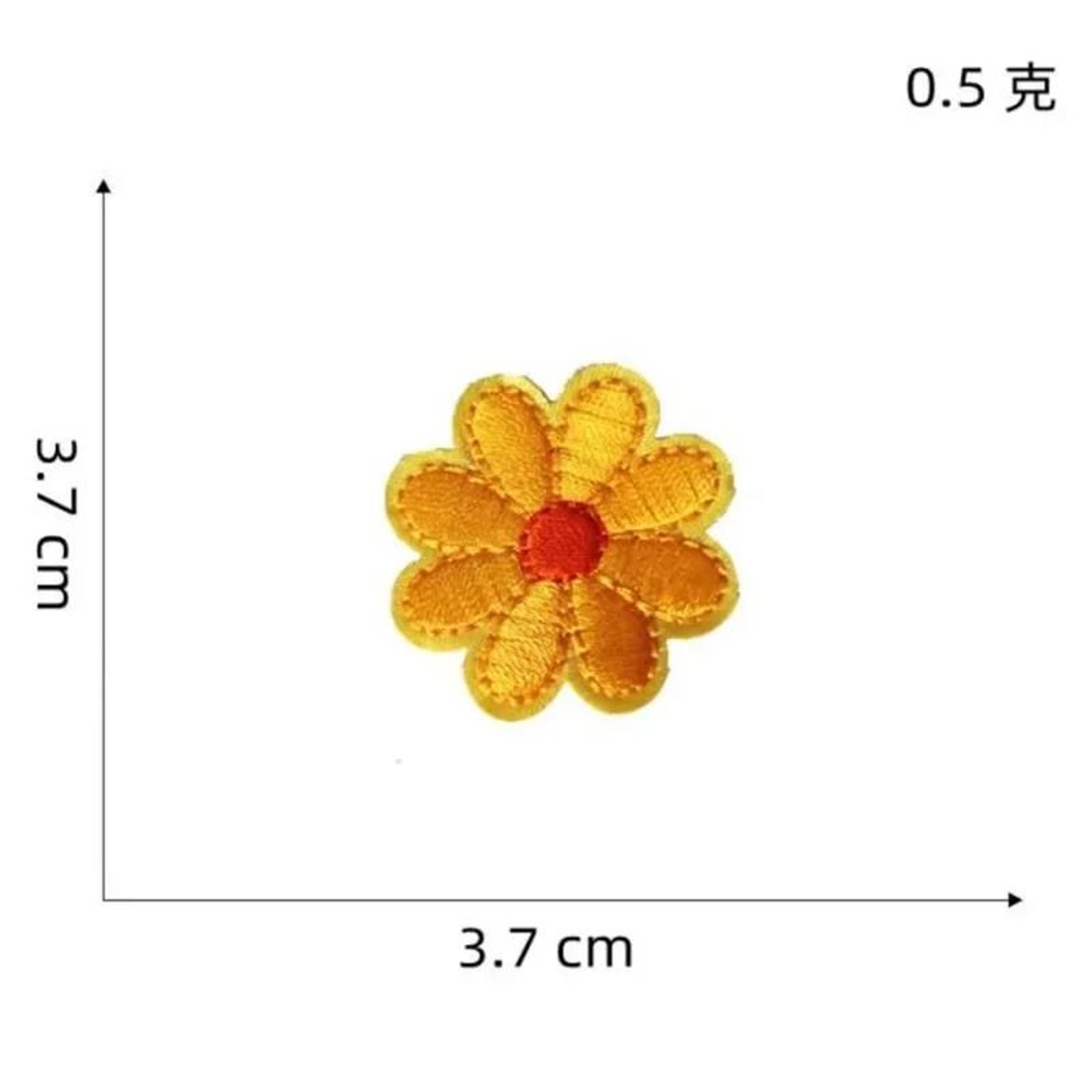 DIY Embroidery Flower  Bee Patch Set IronOn Applique For Clothing  Fabric Crafts 10