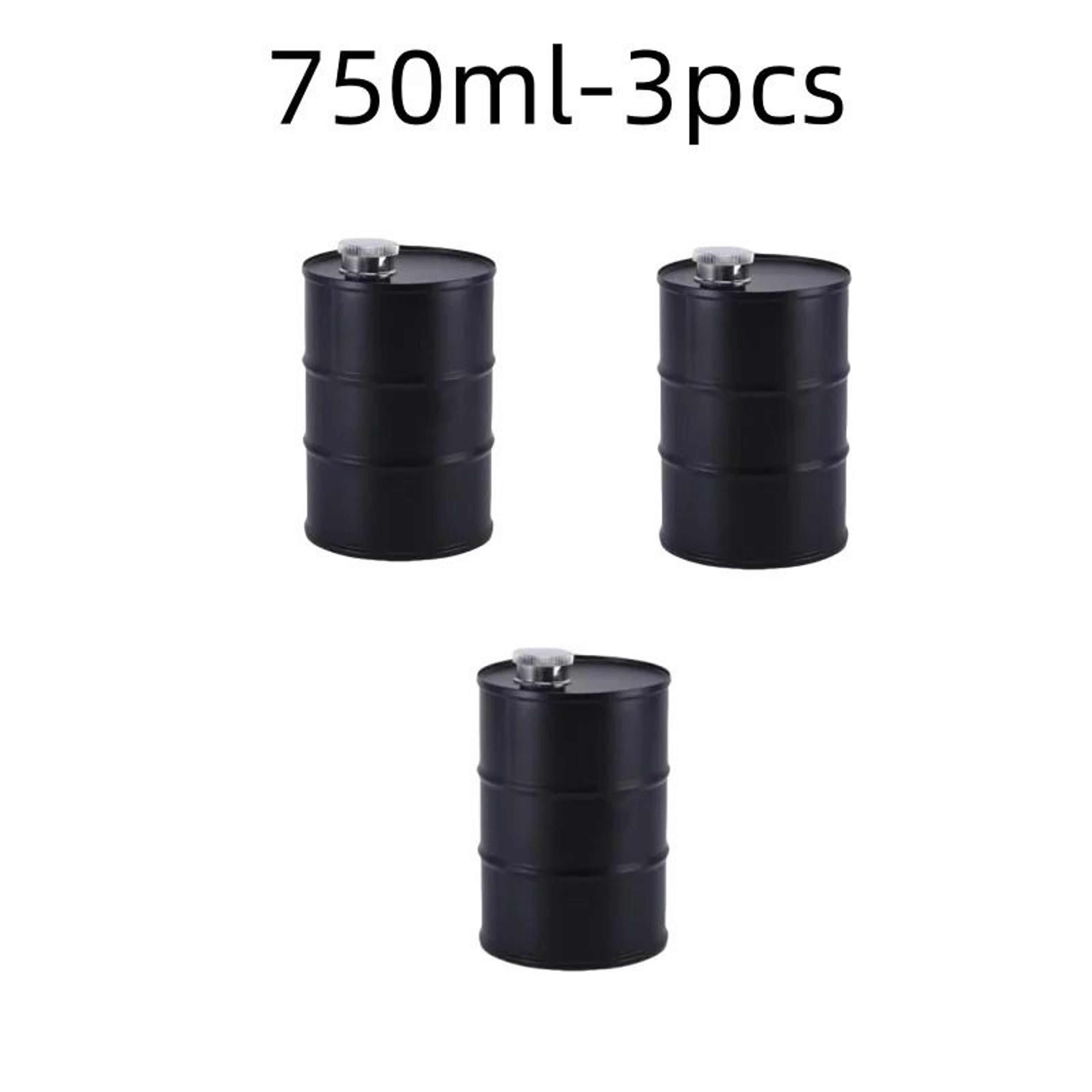 25oz Oil Drum Stainless Steel Hip Flask Portable Whisky Liquor Bottle 14