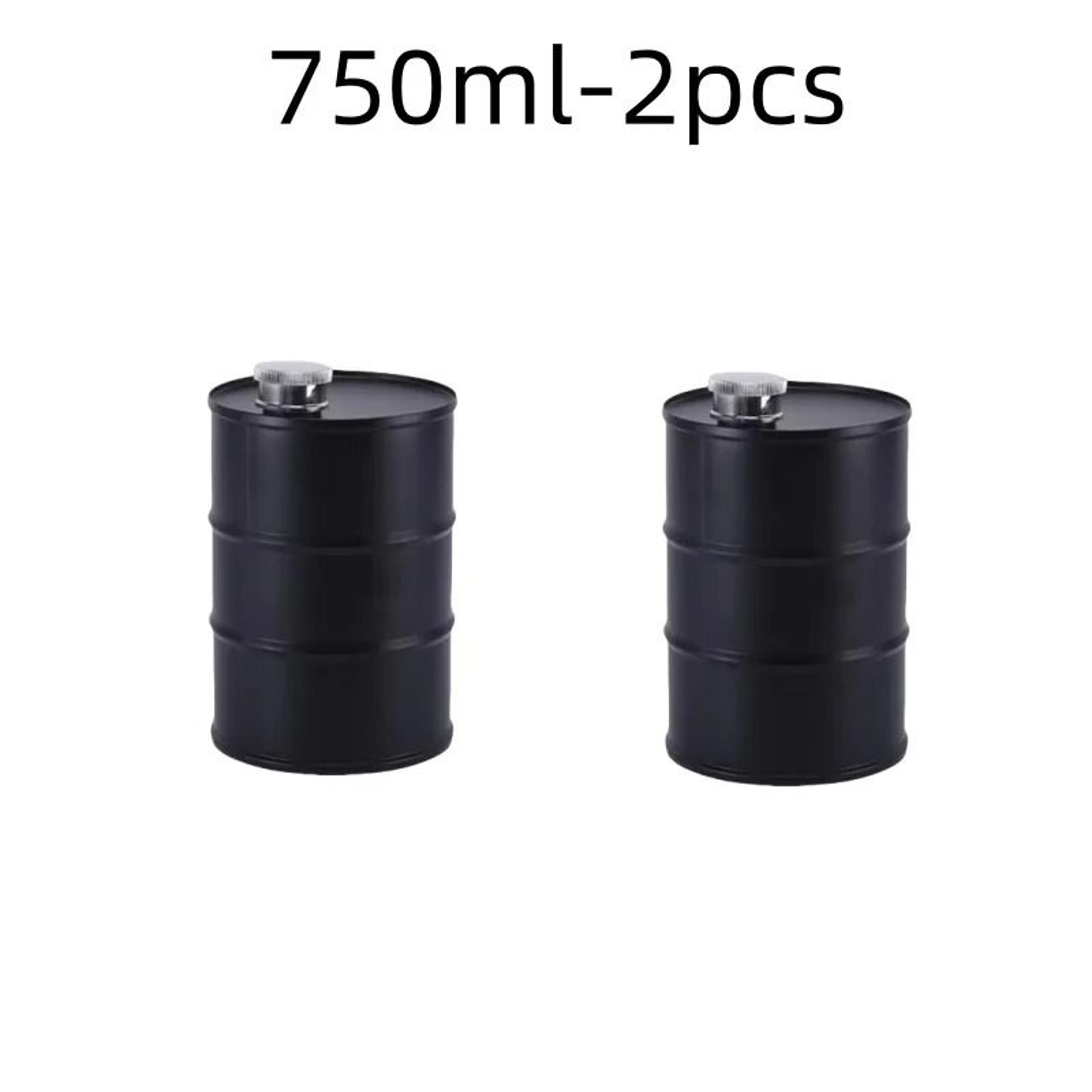 25oz Oil Drum Stainless Steel Hip Flask Portable Whisky Liquor Bottle 10