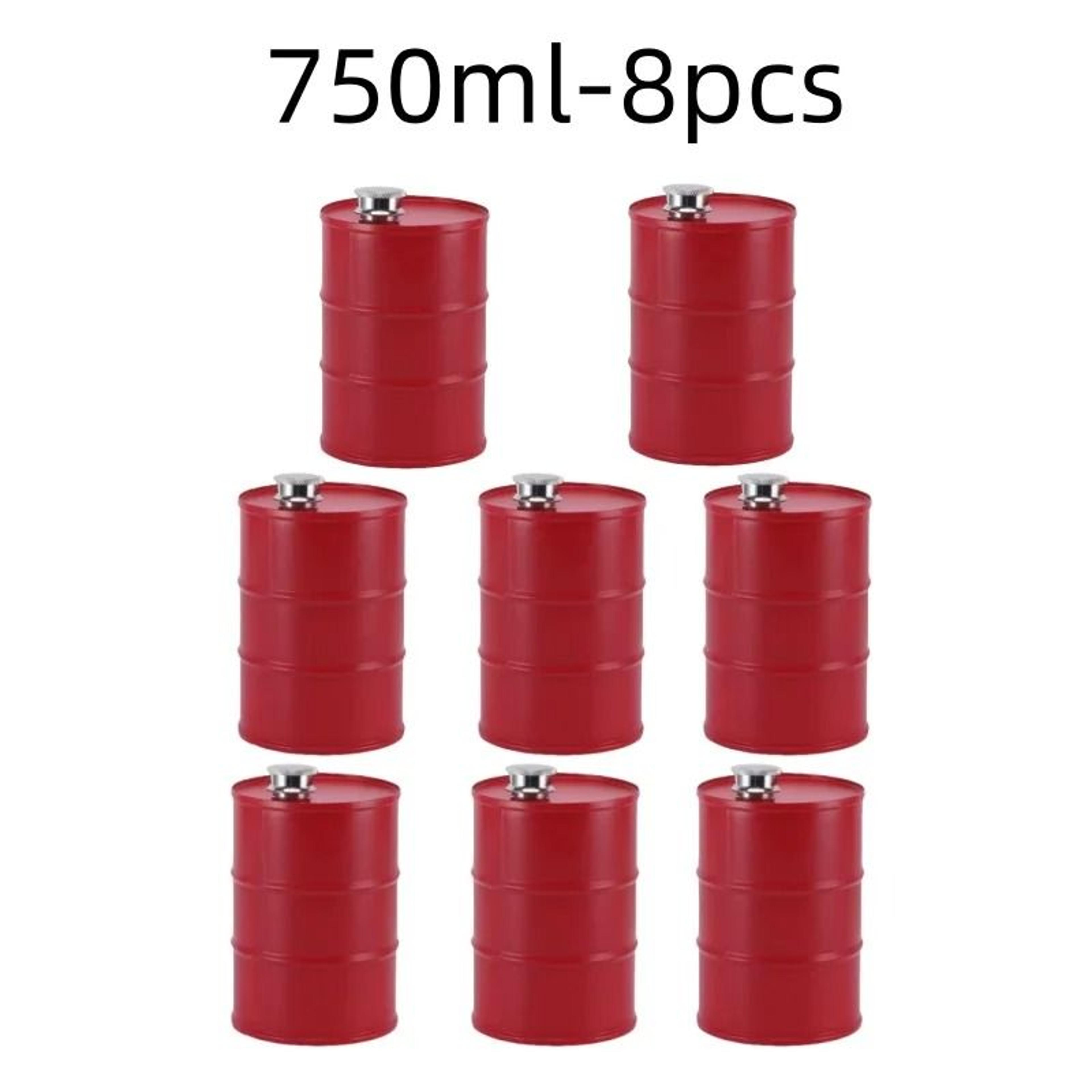 25oz Oil Drum Stainless Steel Hip Flask Portable Whisky Liquor Bottle 19