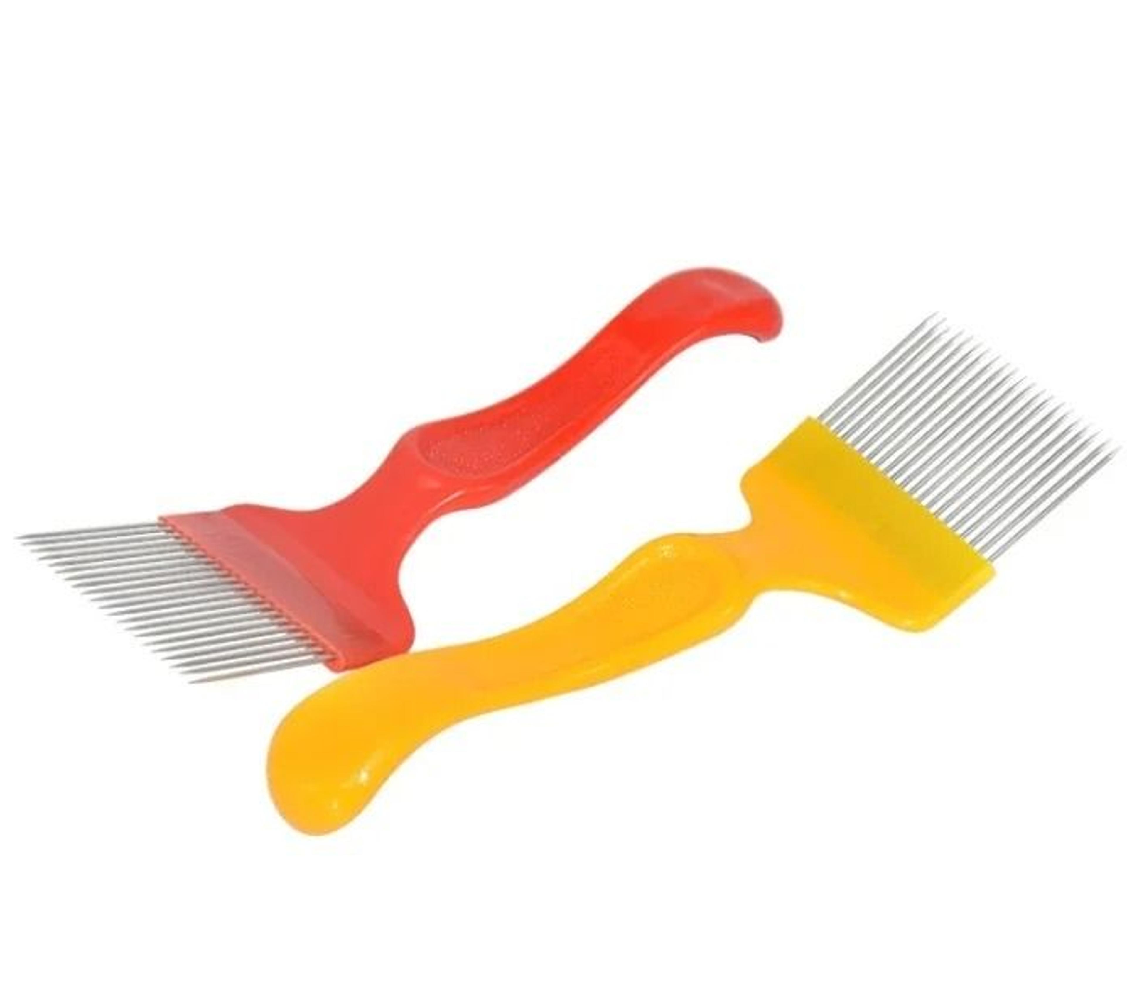 18Pin Stainless Steel Bee Honey Uncapping Fork Beekeeping Sparse Rake Comb Tool 0