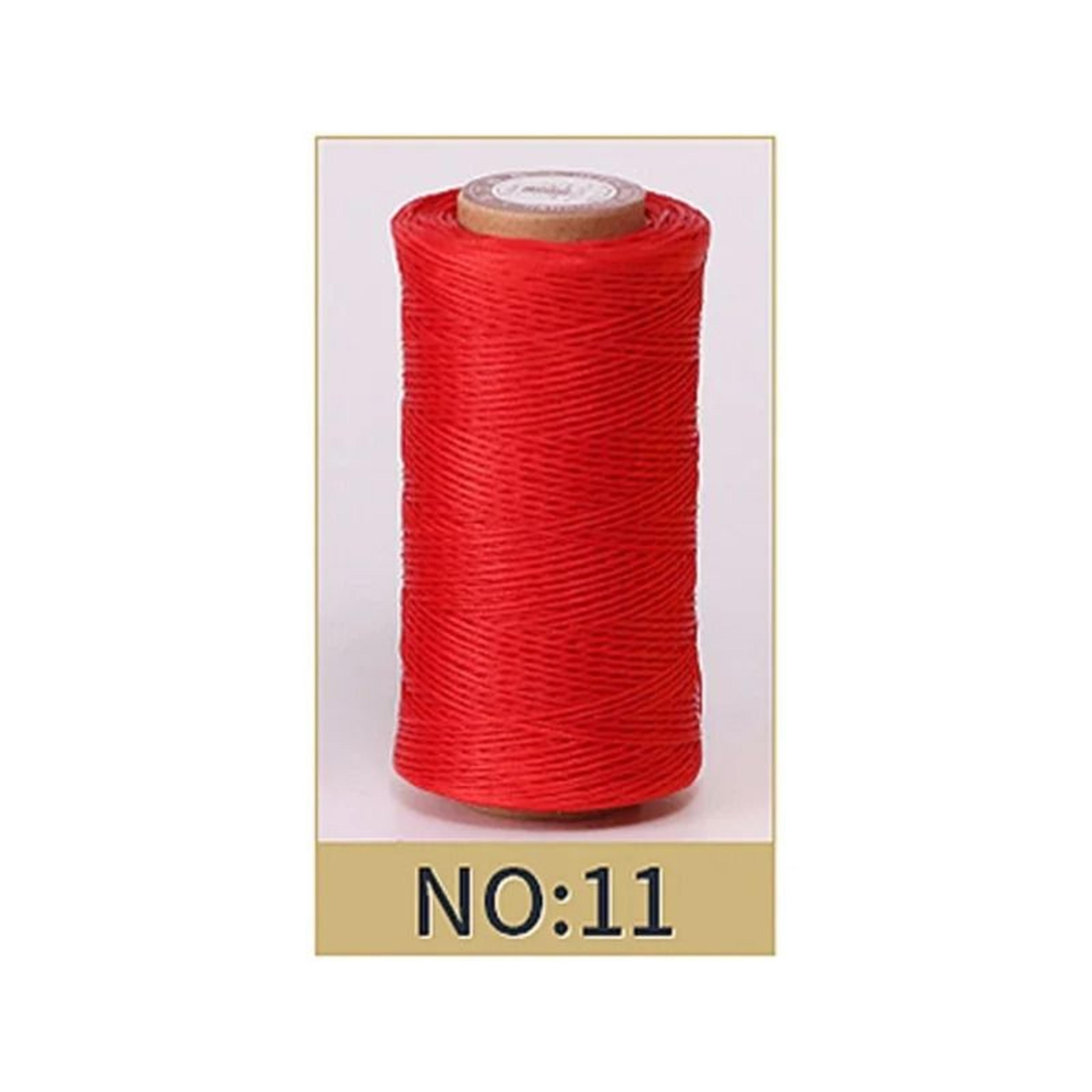 50M 08mm Flat Waxed Thread For Leathercraft Hand Stitching  DIY Handicrafts 12