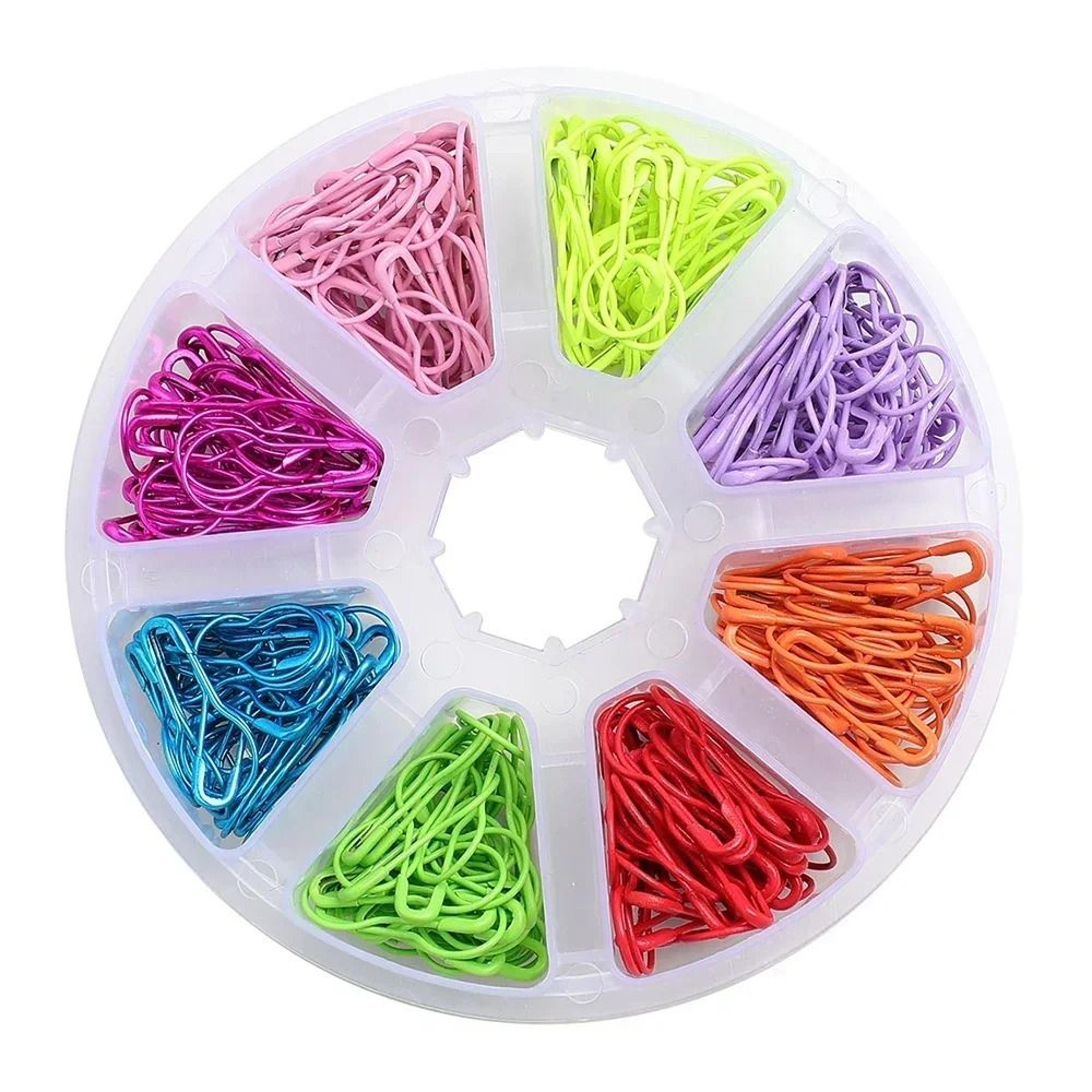 Creative Mix Color Gourd Shape Safety Metal Pins  Knitting Marker Tag Clips 1