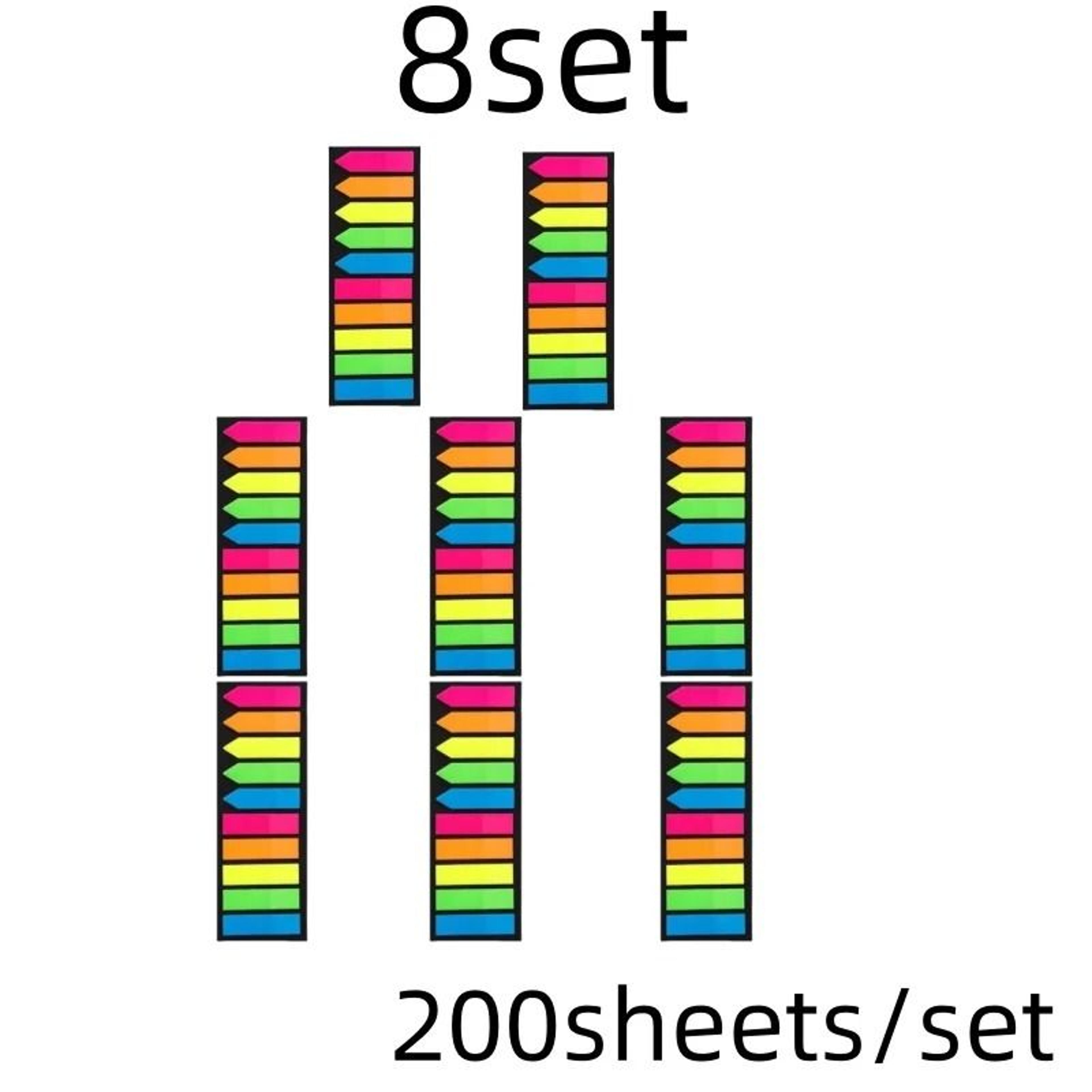 200 Sheets Transparent Sticky Notes  Clear Bookmark Index Tabs Set 13