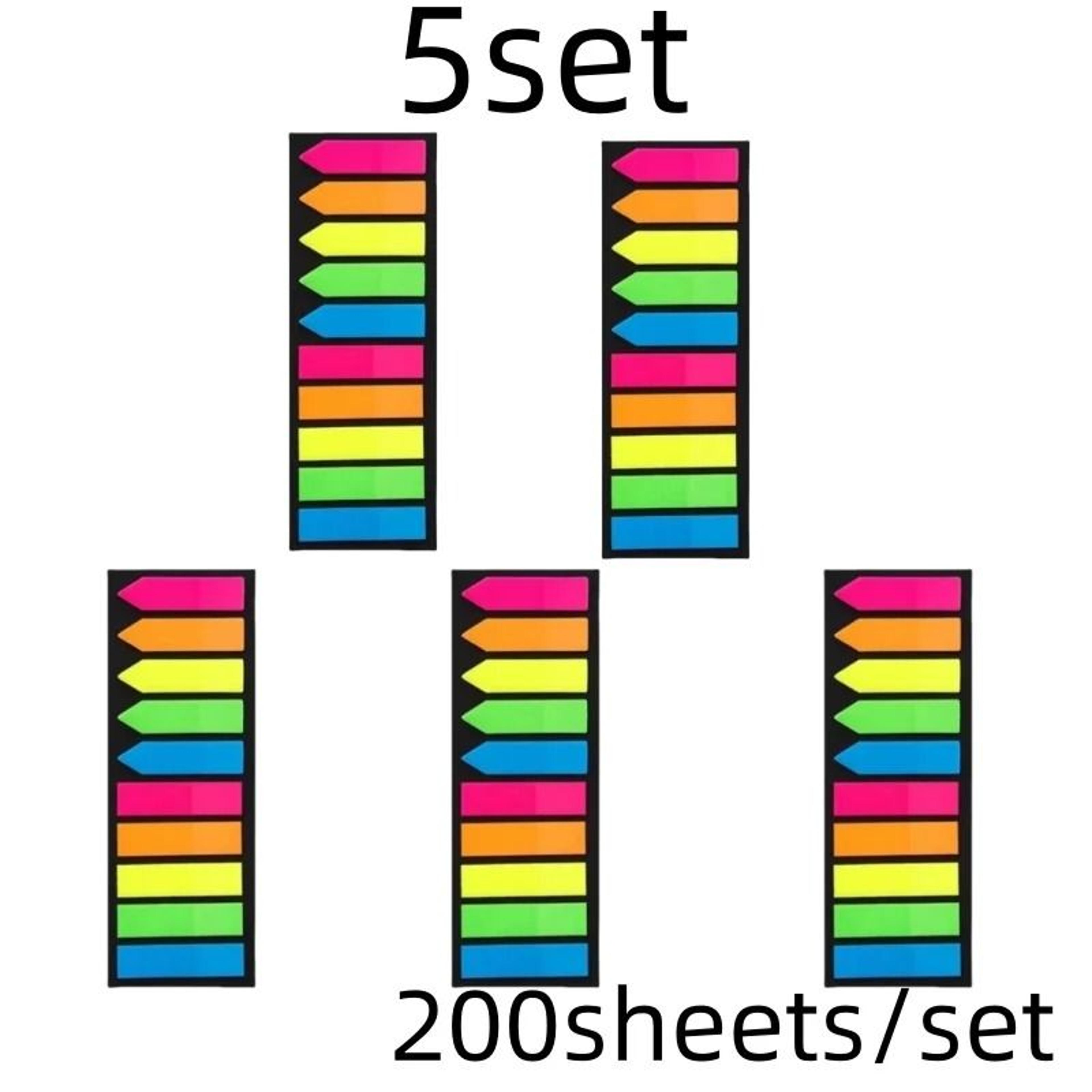 200 Sheets Transparent Sticky Notes  Clear Bookmark Index Tabs Set 27