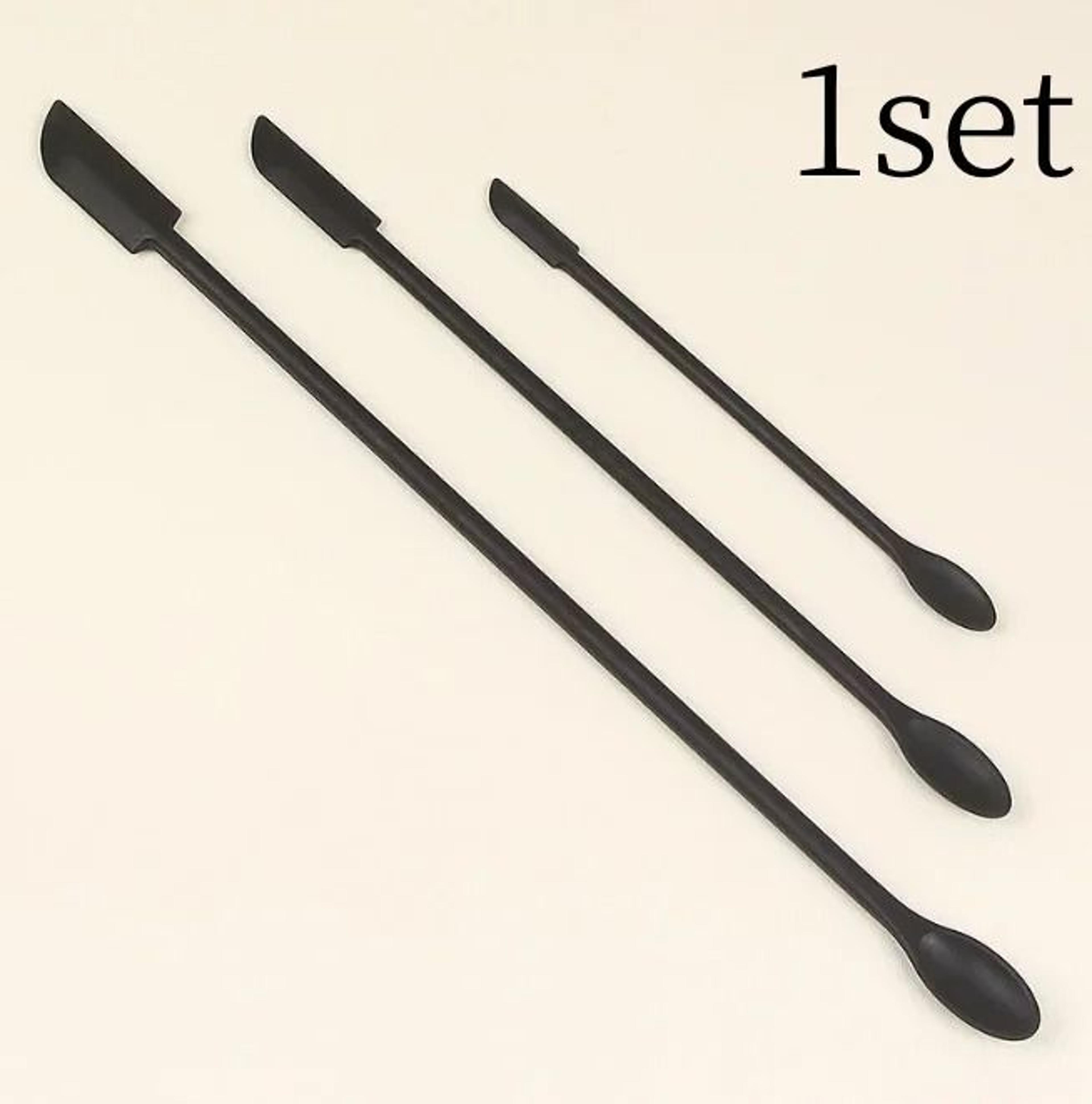 3Piece DualEnded Silicone Jar Spatula  Spoon Scraper Set 6