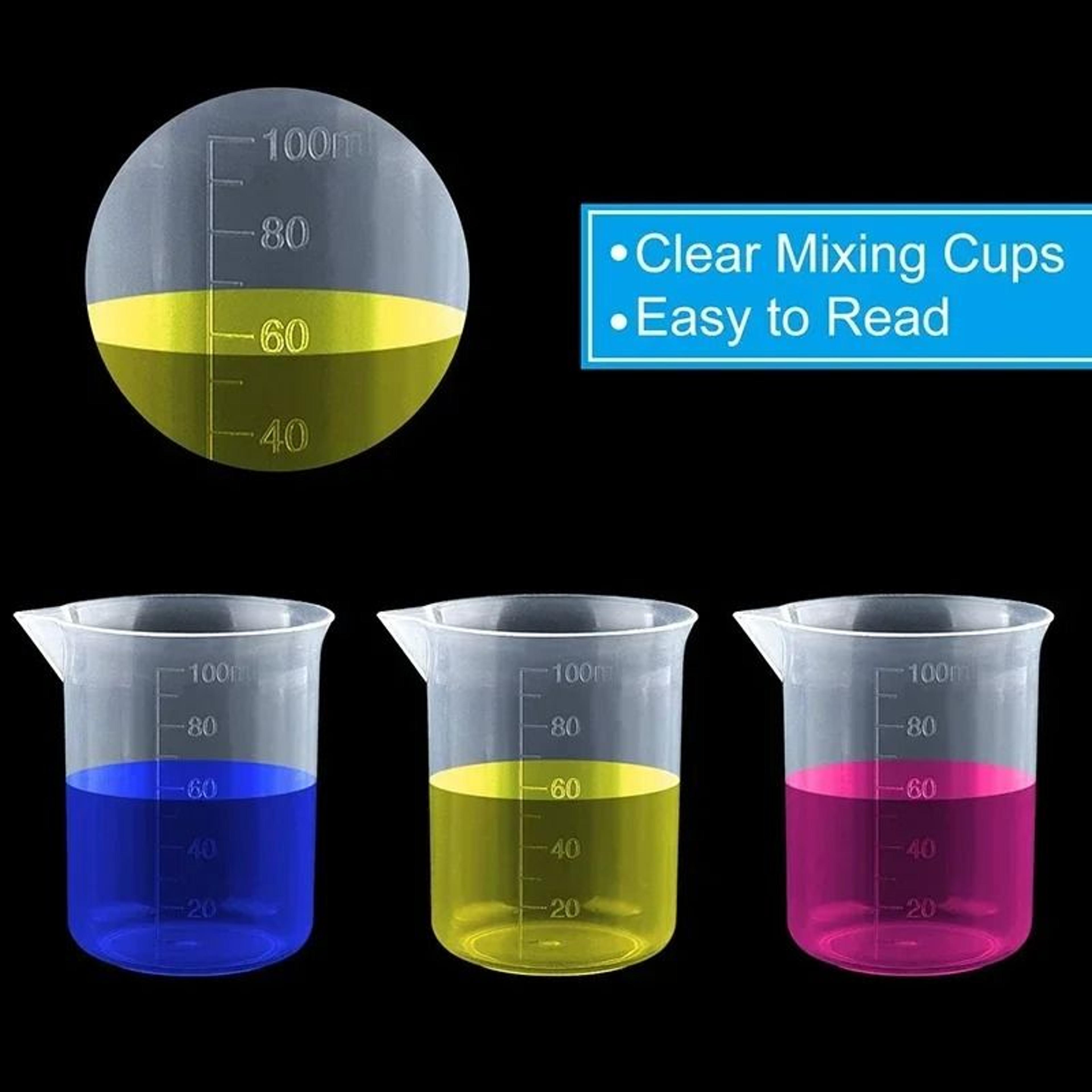 100ml Transparent Plastic Measuring Cup With Scaled Markings For Lab  Kitchen 1