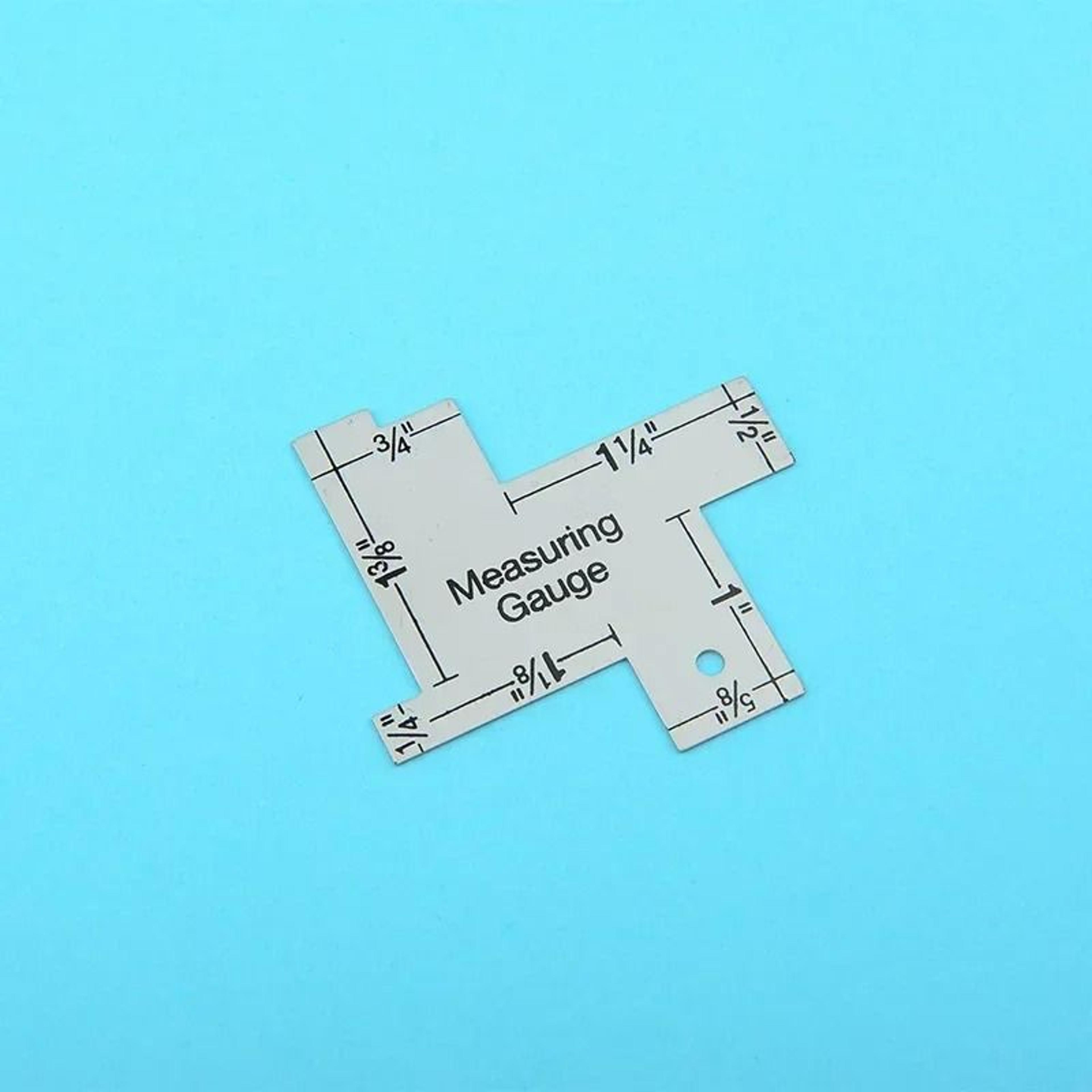 Precision Metal Seam Measuring Gauge  Quilting Sewing Ruler Template 1