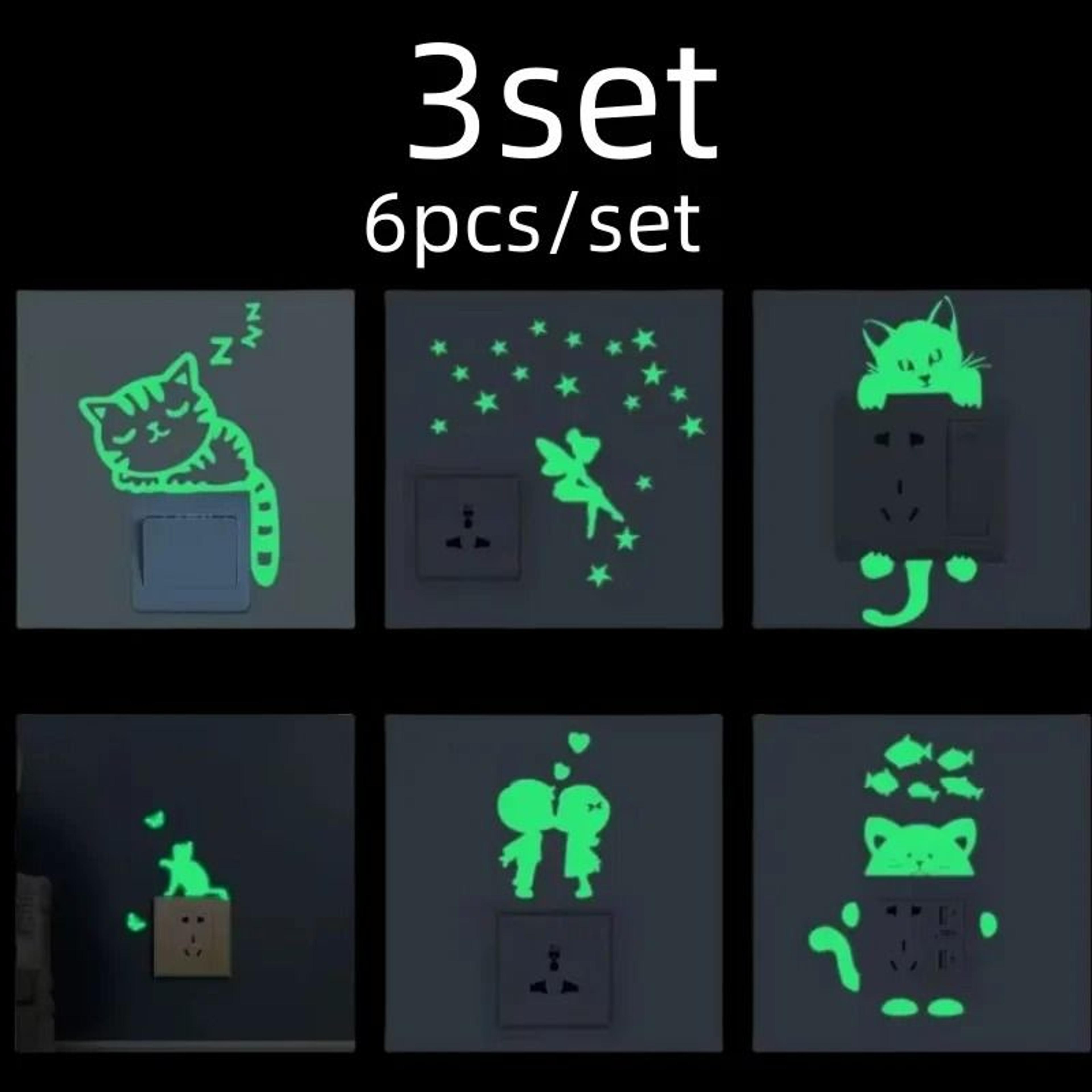 Luminous GlowintheDark Light Switch Stickers  Wall Decor For Kids Room 27