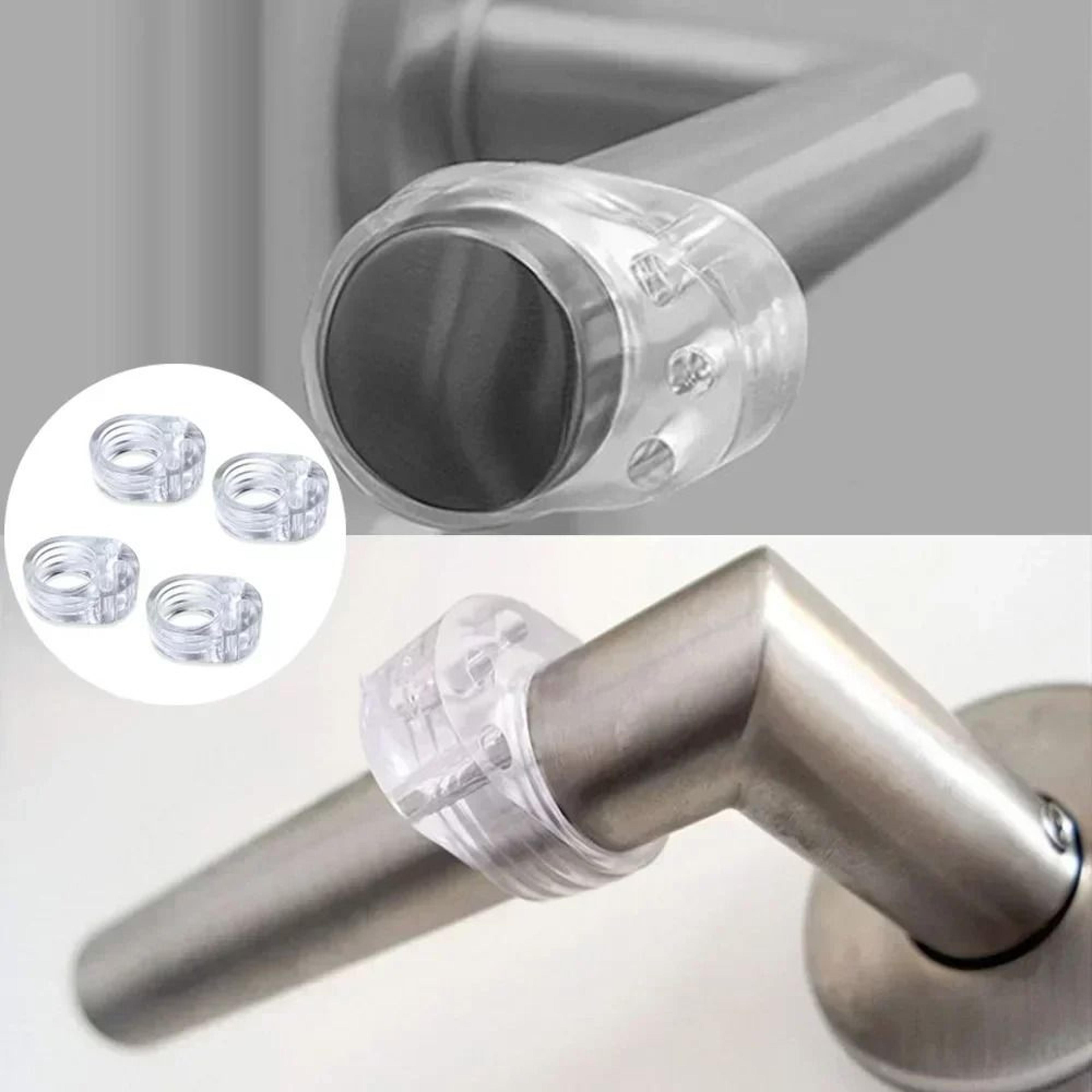 4-piece transparent silicone door stopper & wall anti-collision protection pads