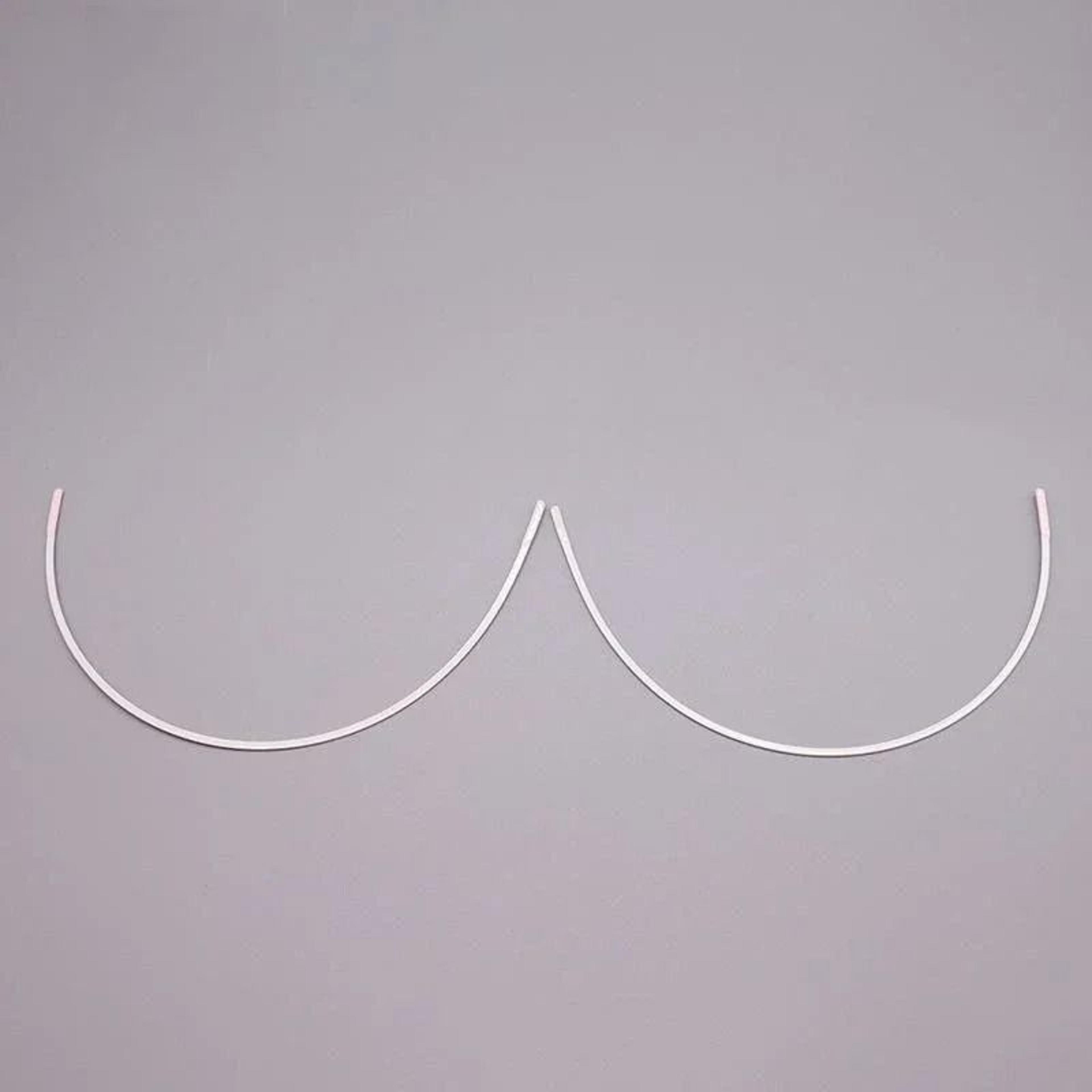 White Shaping Lacquer Metal Underwires For Bra Making  Lingerie Sewing Supplies 2