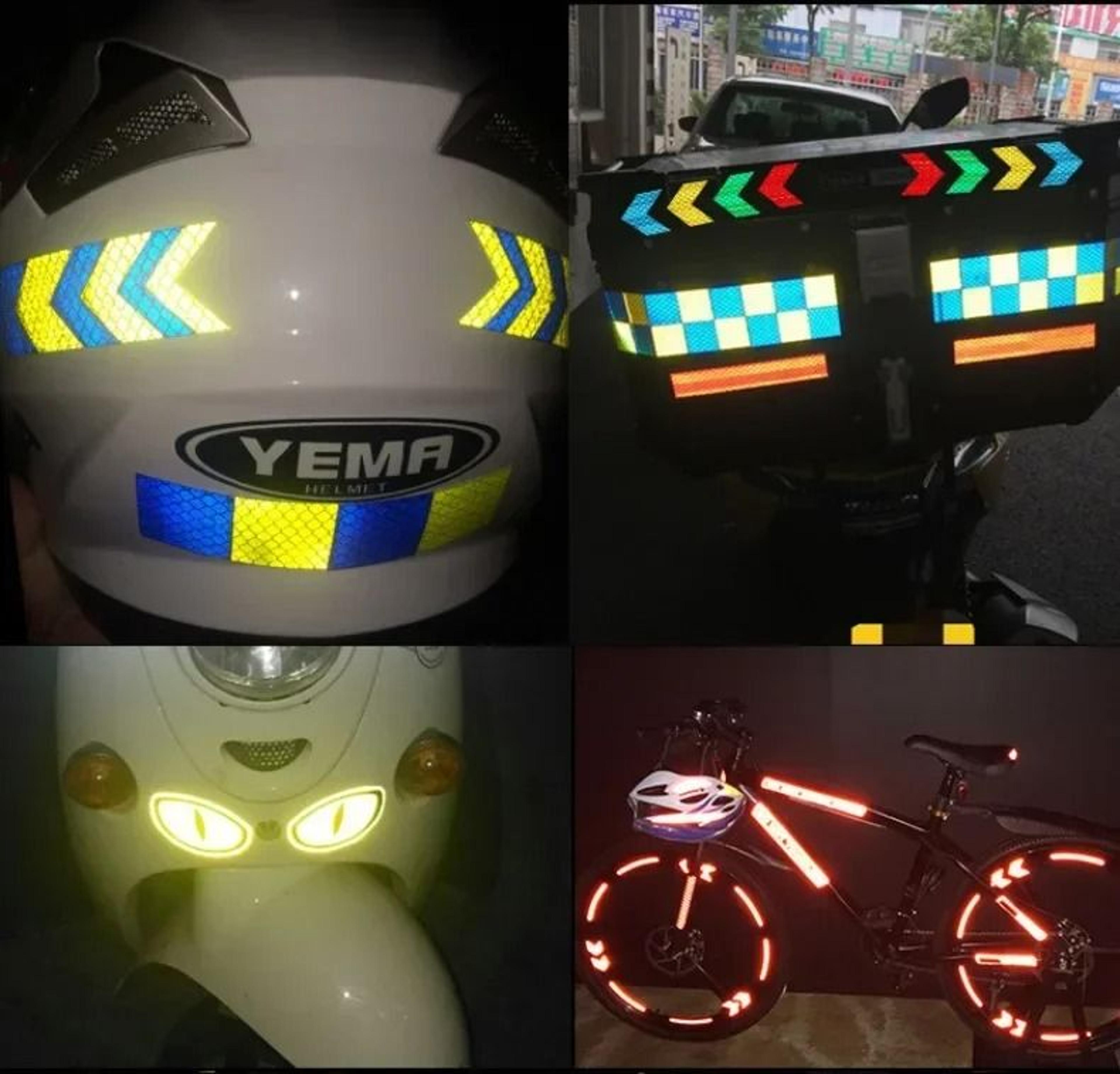 Arrow Reflective Bike Frame Stickers  Safety Cycling Decal Tape 5