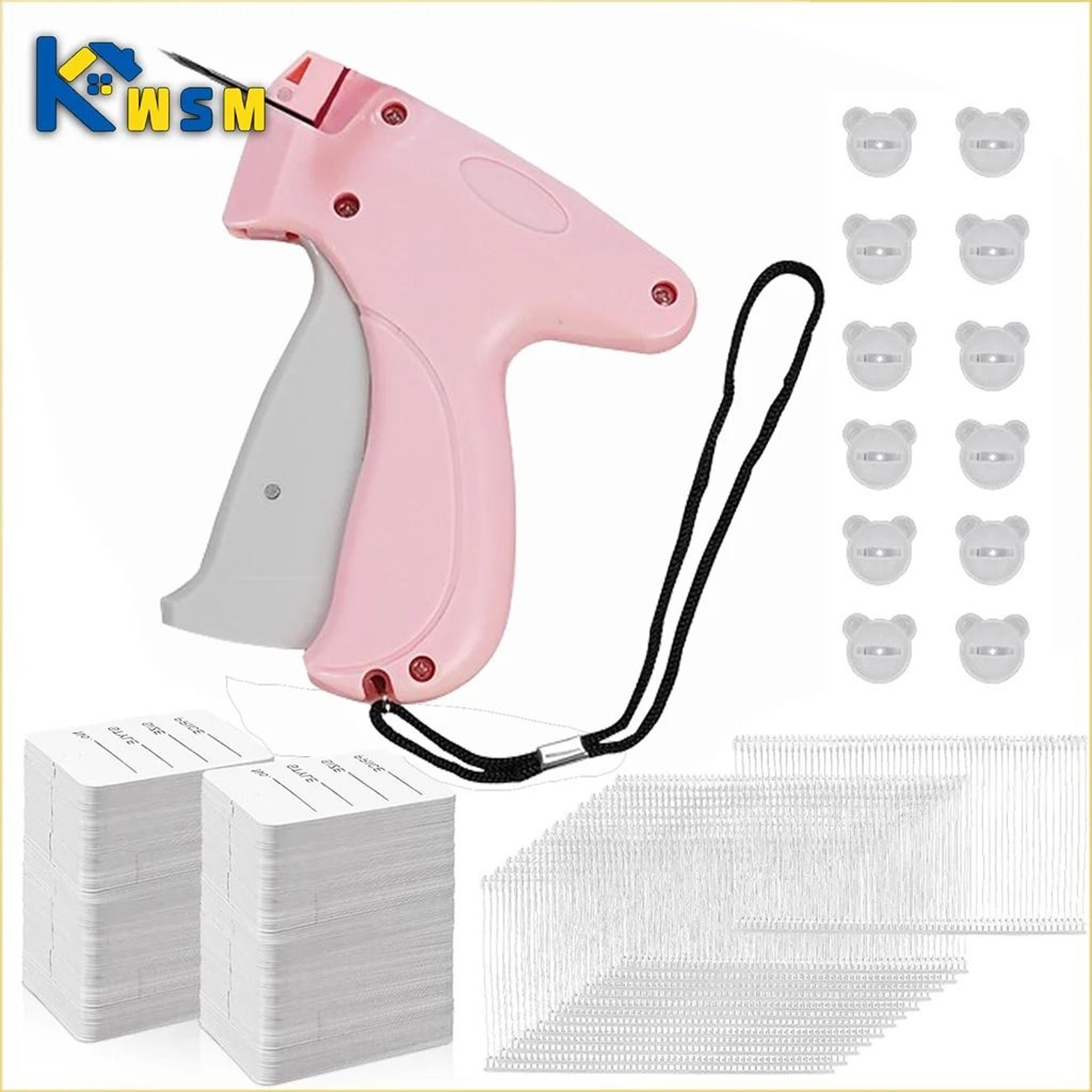garment label & quilt tagging gun with soft silicone pinless snaps