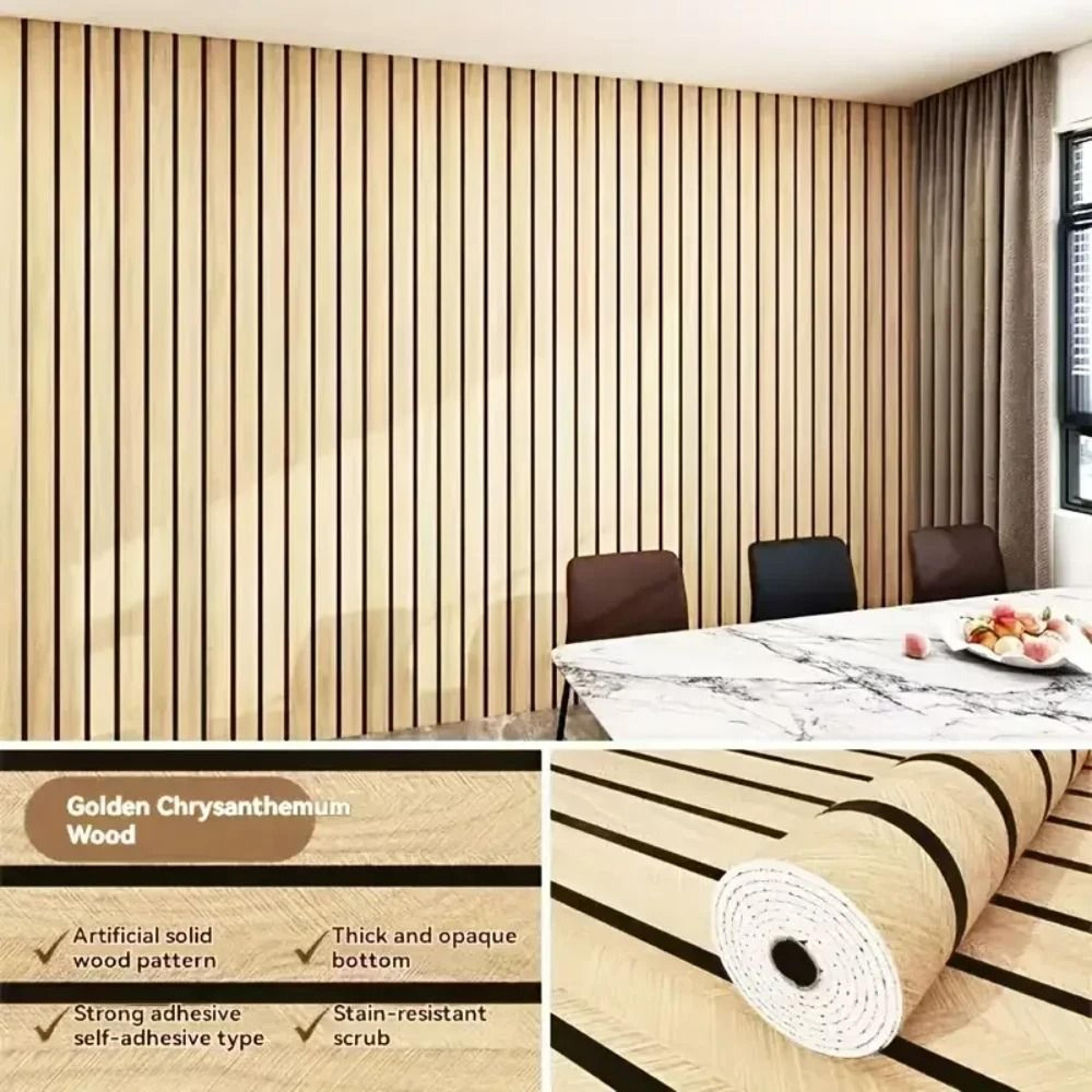 3m X 40cm Thick Brown Grid Peel And Stick Wallpaper  Waterproof Faux Plaid SelfAdhesive Wall Cover 7