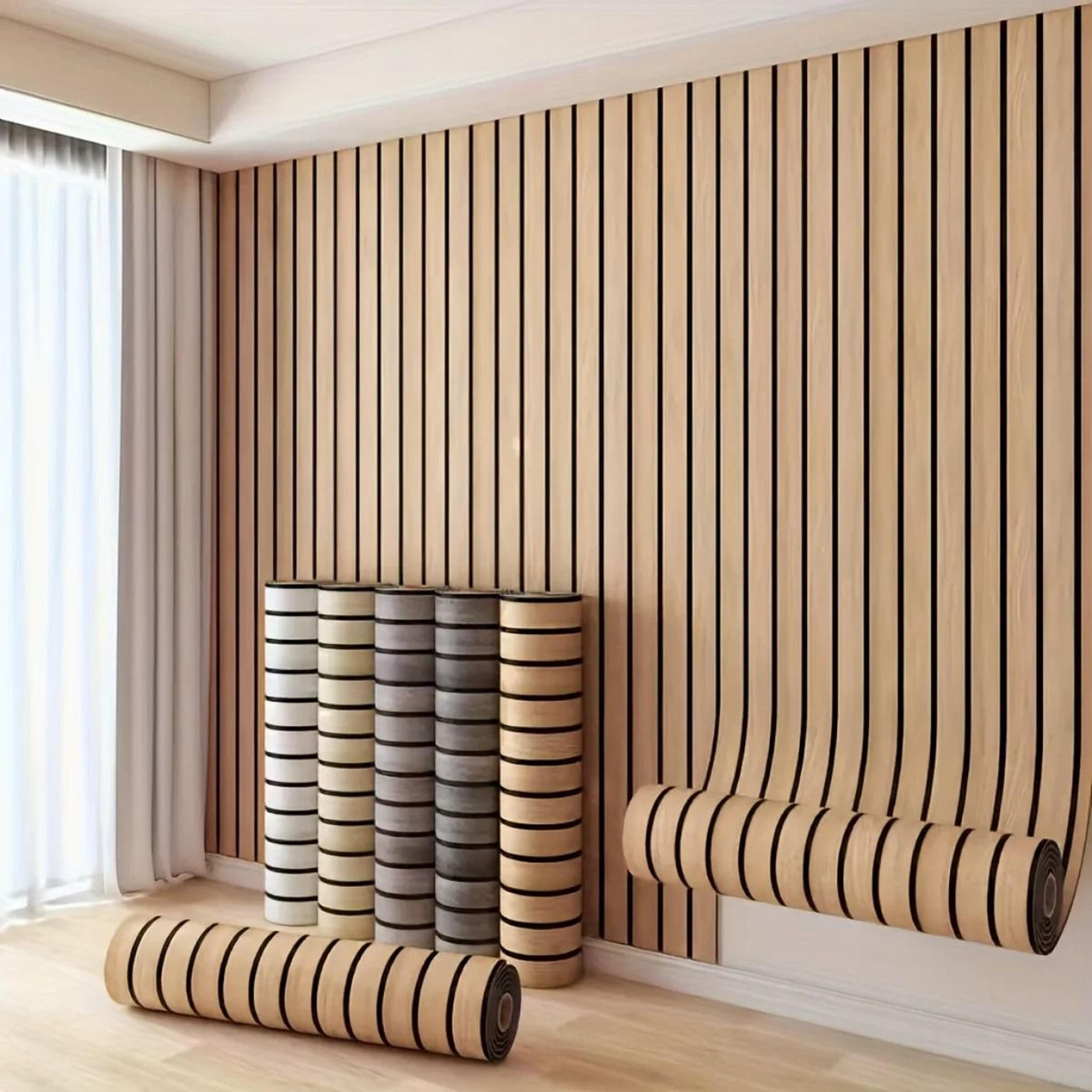 3m X 40cm Thick Brown Grid Peel And Stick Wallpaper  SelfAdhesive Faux Plaid Decorative Wall Contac 0