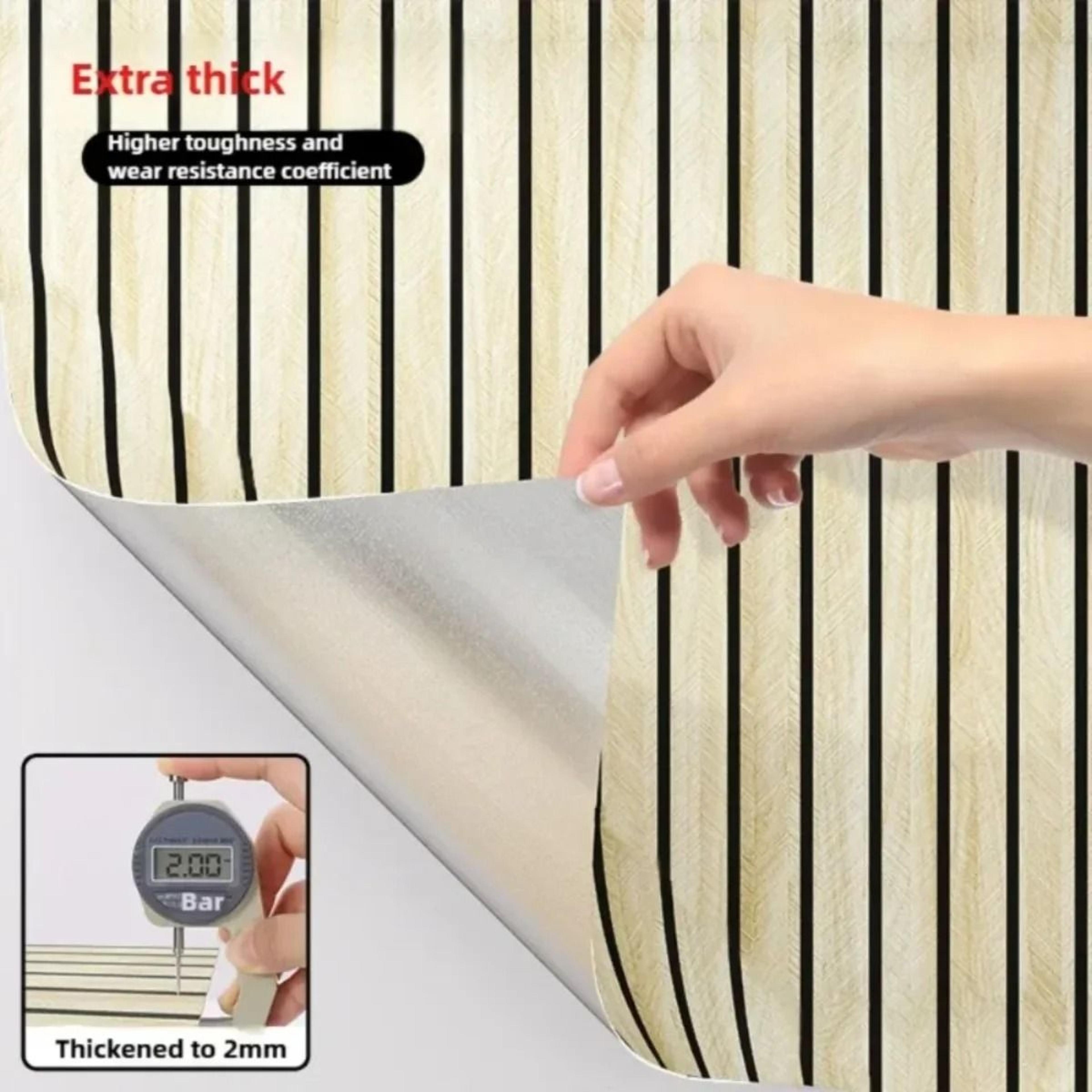 3m X 40cm Thick Brown Grid Peel And Stick Wallpaper  SelfAdhesive Faux Plaid Decorative Wall Contac 3
