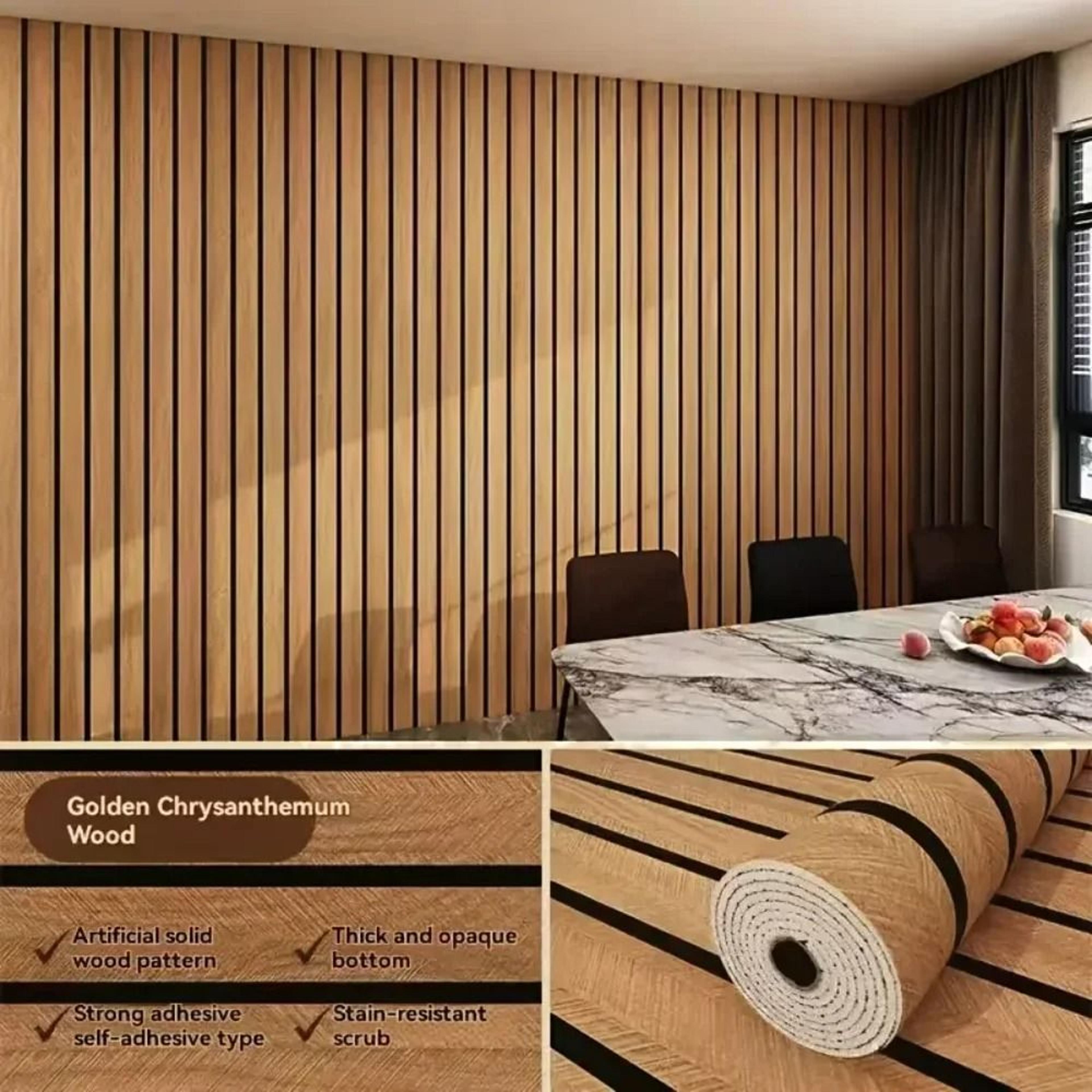 3m X 40cm Thick Brown Grid Peel And Stick Wallpaper  SelfAdhesive Faux Plaid Decorative Wall Contac 6