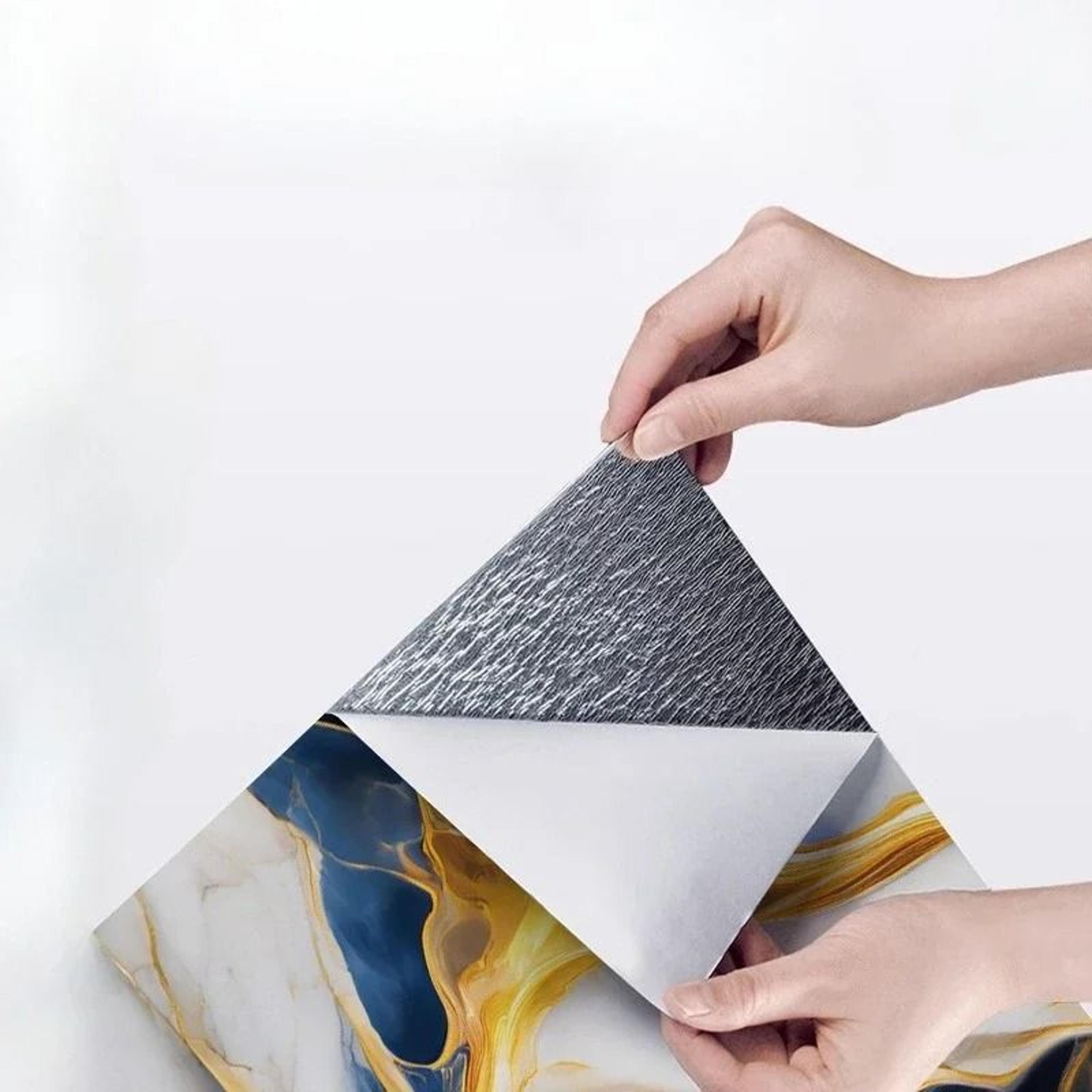 3D Imitation Marble Tile Stickers  Waterproof SelfAdhesive Wall  Floor Renovation Decals 2