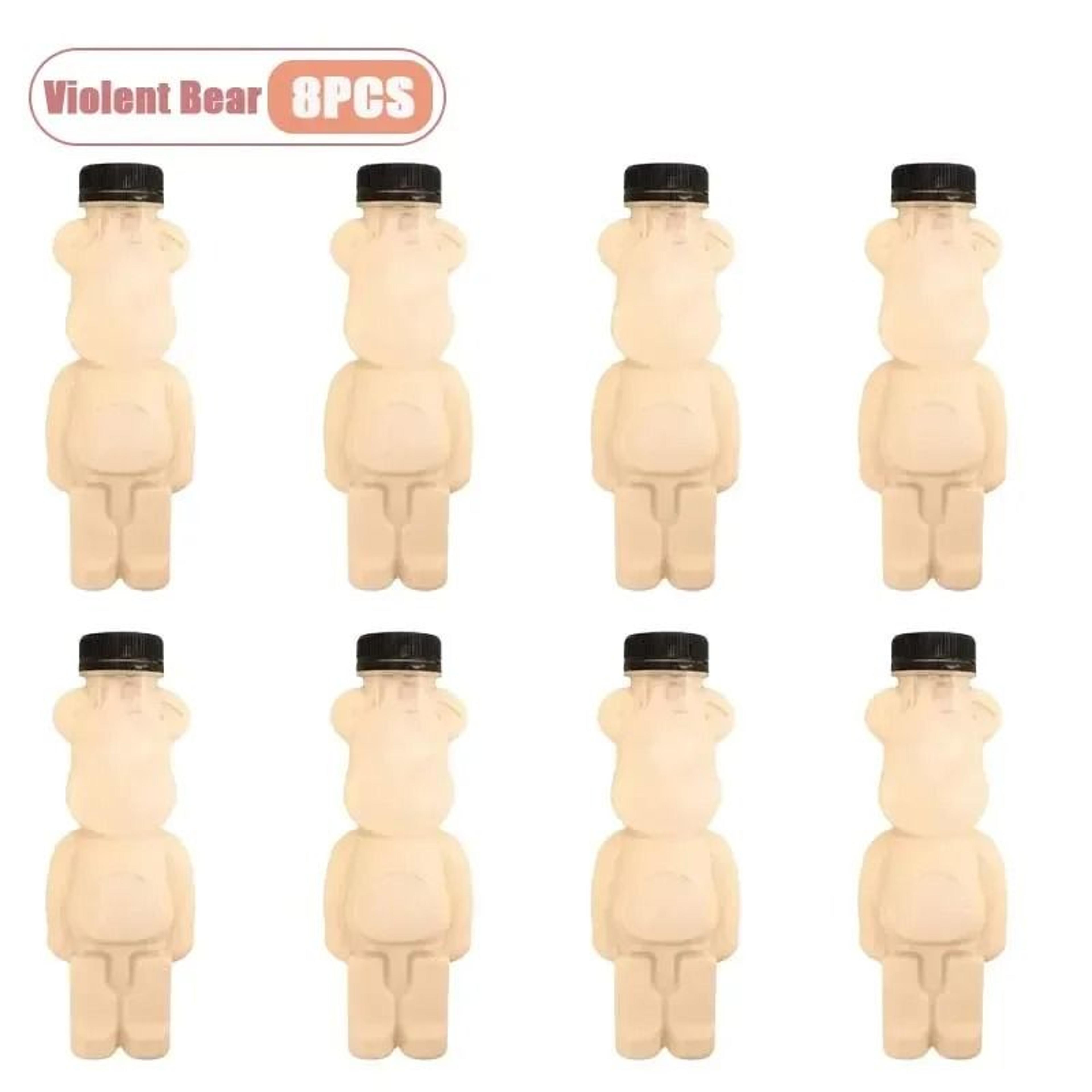 500ml Portable Cartoon Bear Transparent Drink Bottle  Cute Reusable Juice  Bubble Tea Container 12