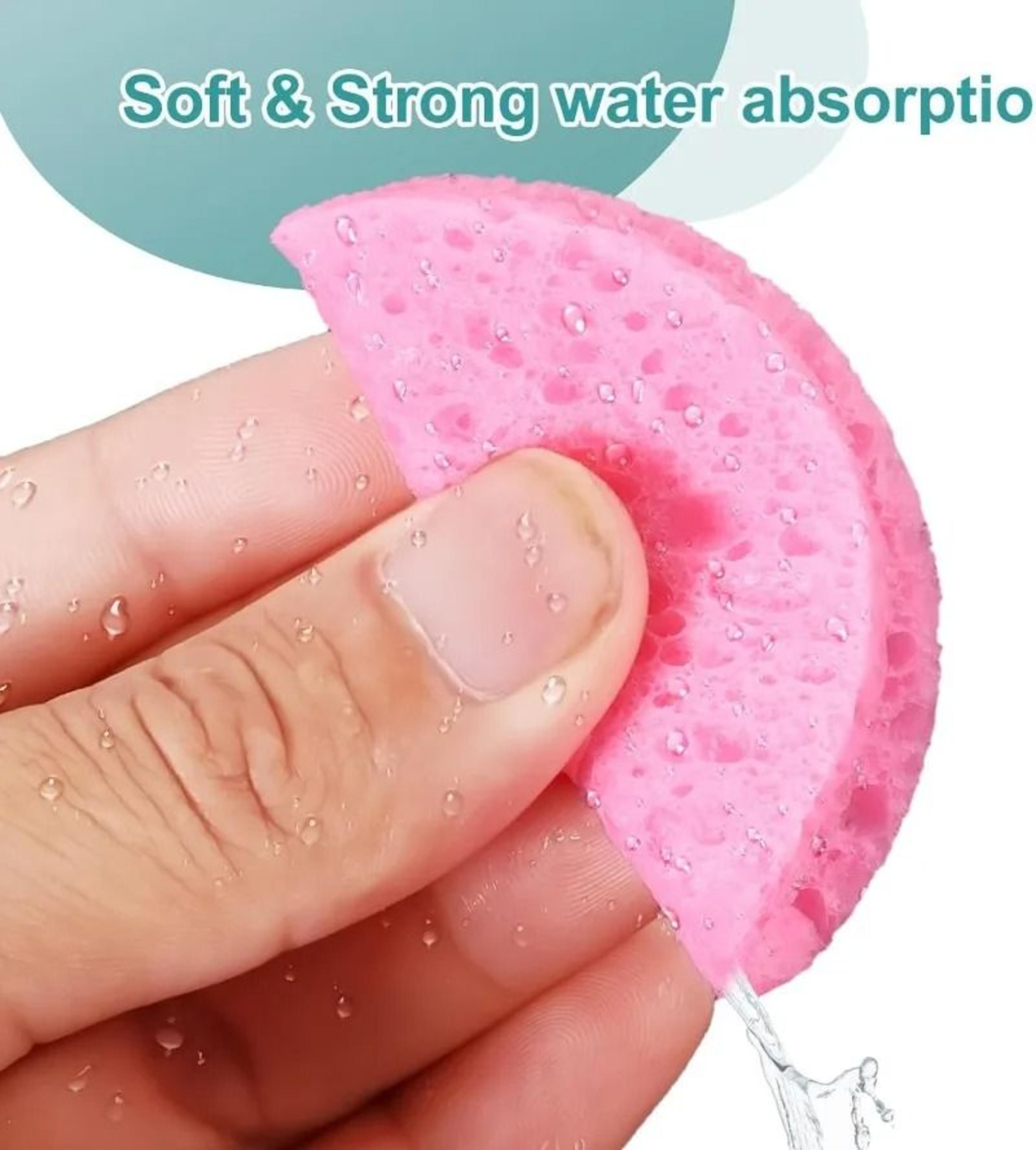 Compressed Facial Sponge Cleansing Pads  LatexFree Exfoliating Makeup  Skin Care Sponges 4
