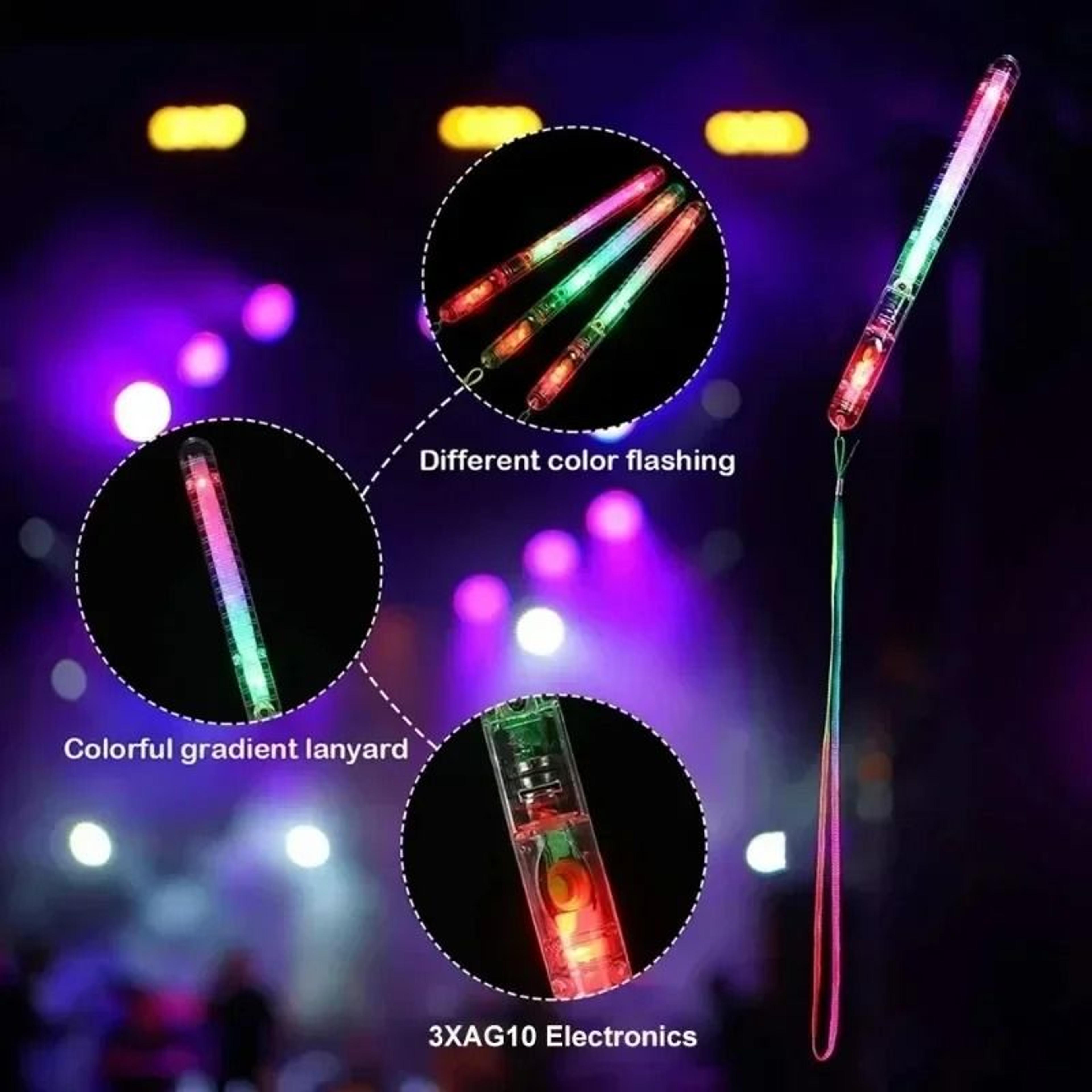 Fiber Optic LED Glow LightUp Wands  MultiColor Concert Support Props  Party Lighting 5
