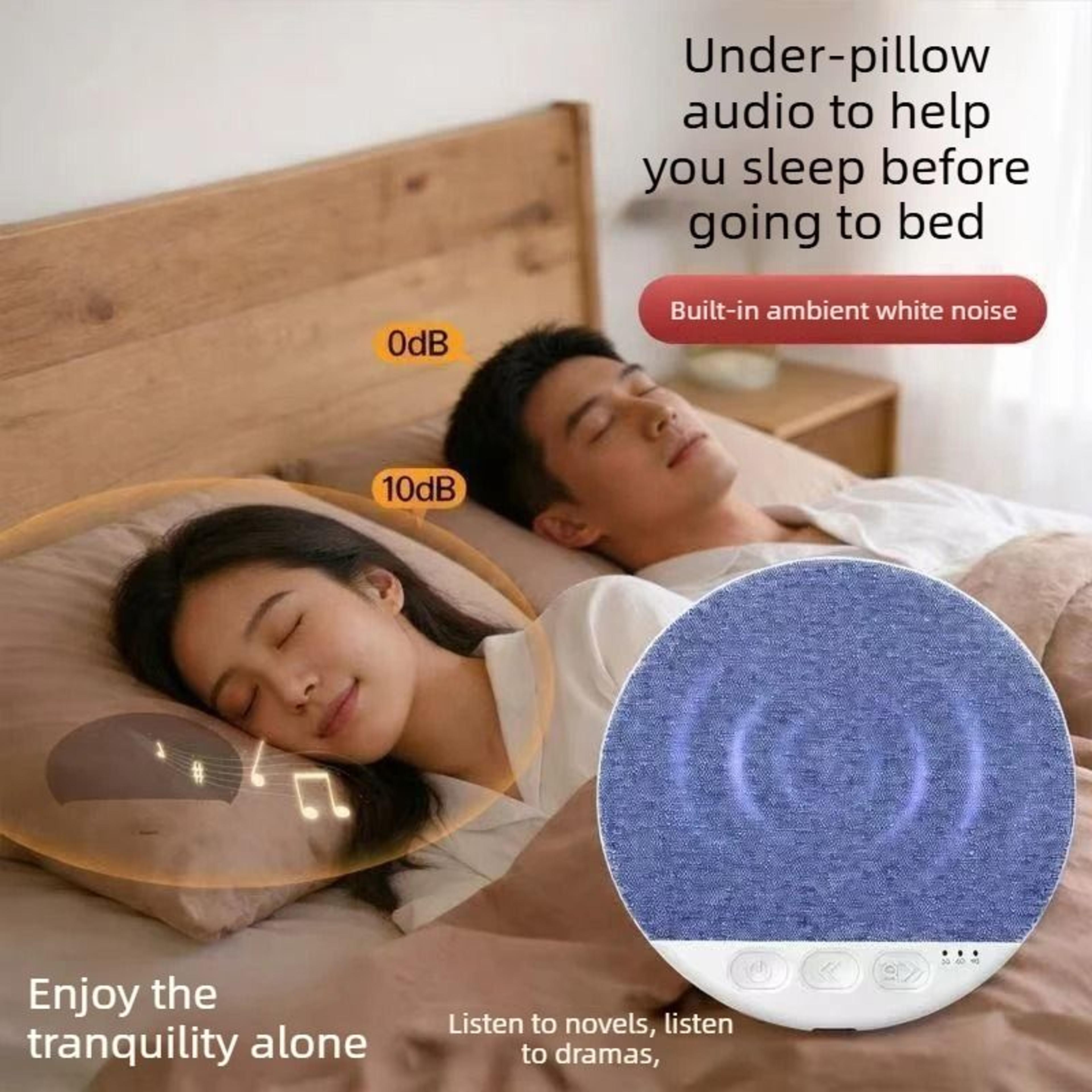 Mini Wireless Bluetooth UnderPillow Sleep Speaker  Bone Conduction Sound Disc For Insomnia Relief   4