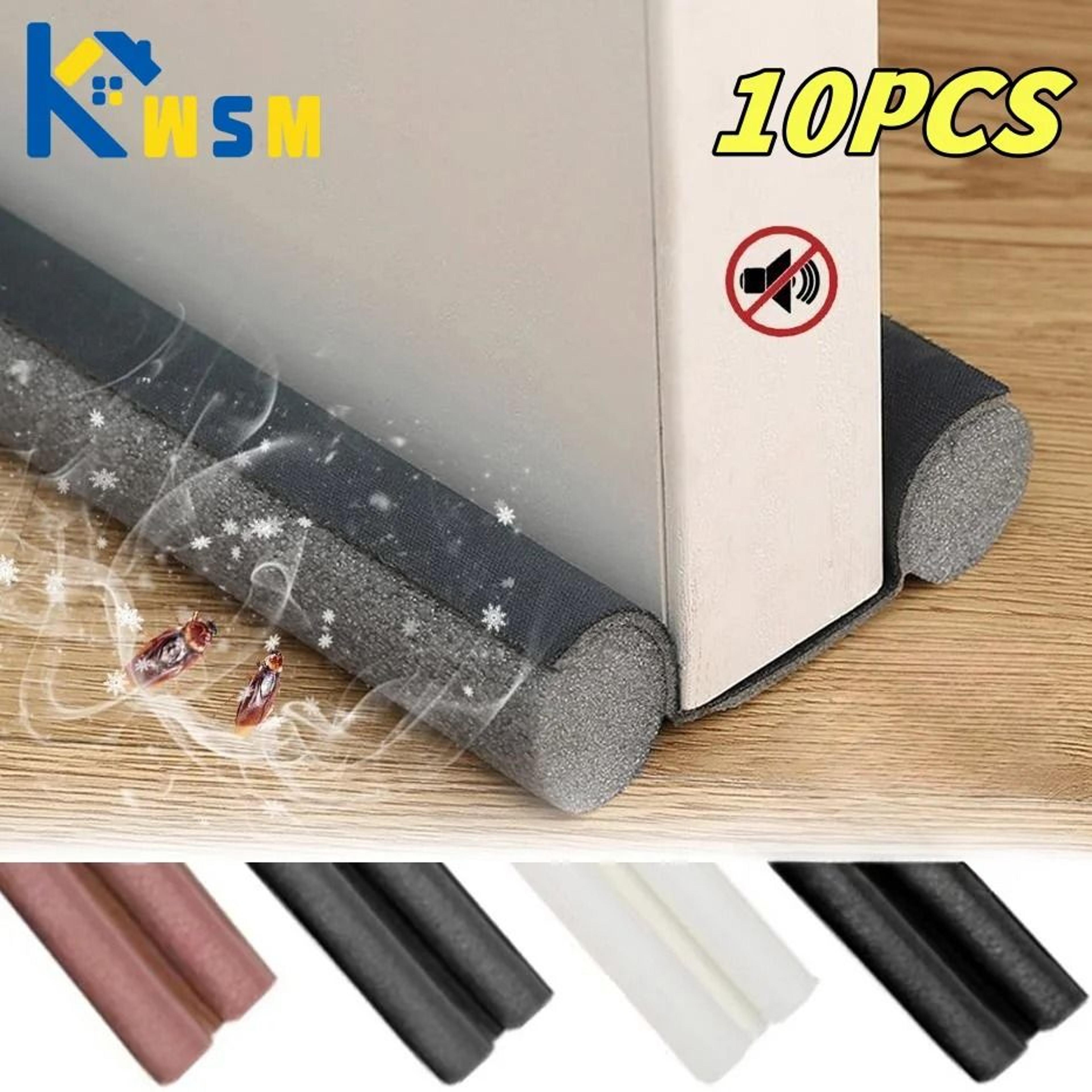 adjustable under-door draft stopper strip