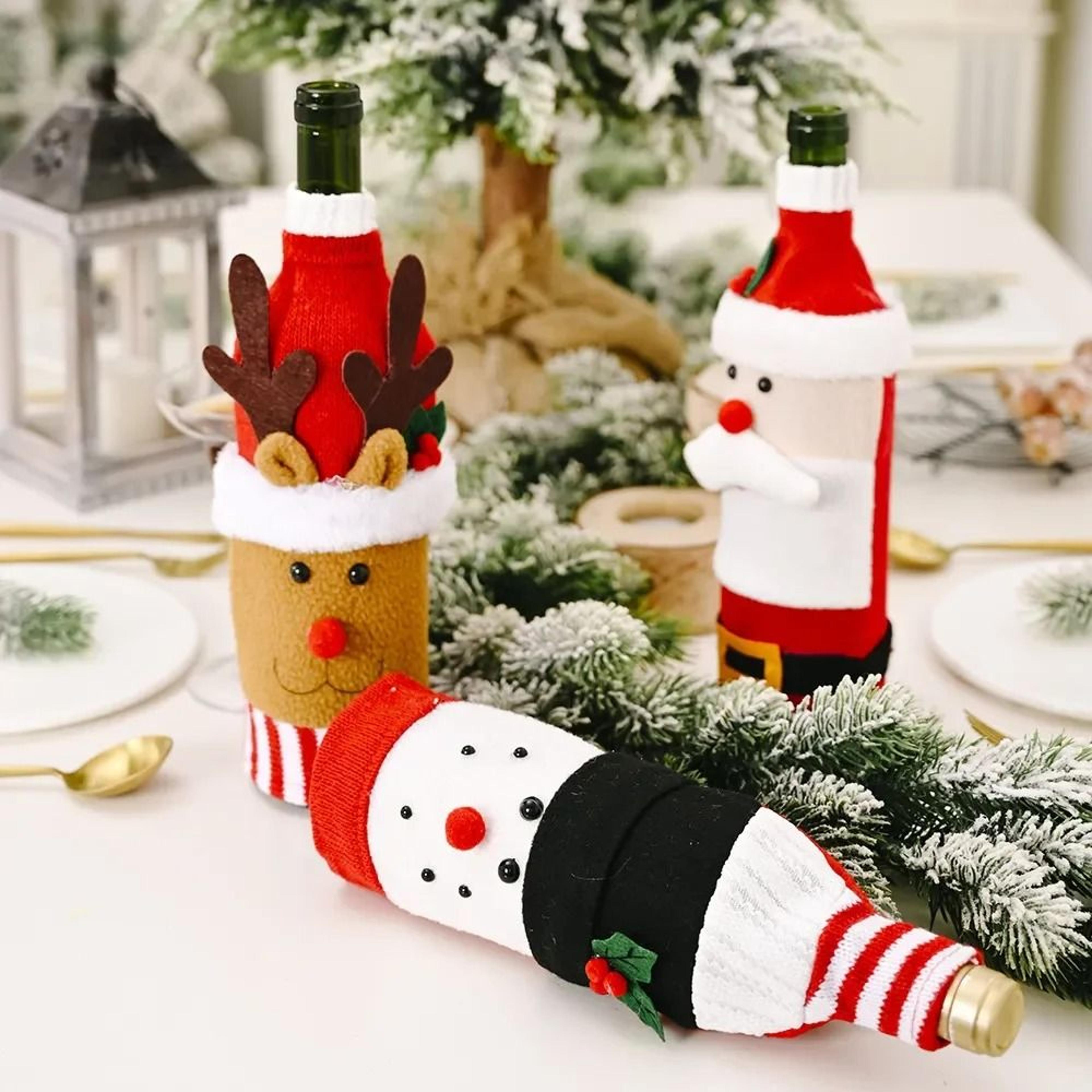 Christmas Sweater Wine Bottle Covers 1