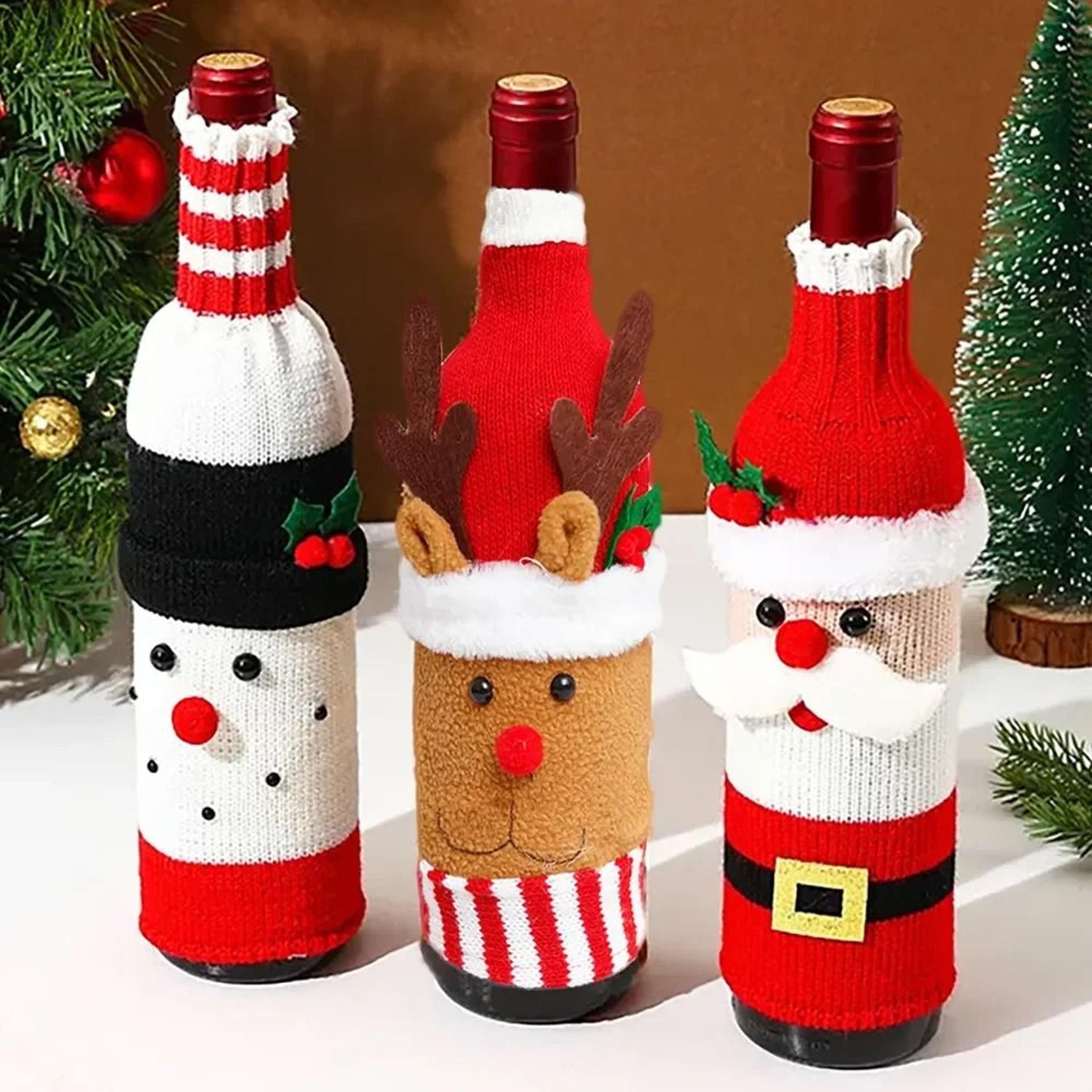 Christmas Sweater Wine Bottle Covers 2