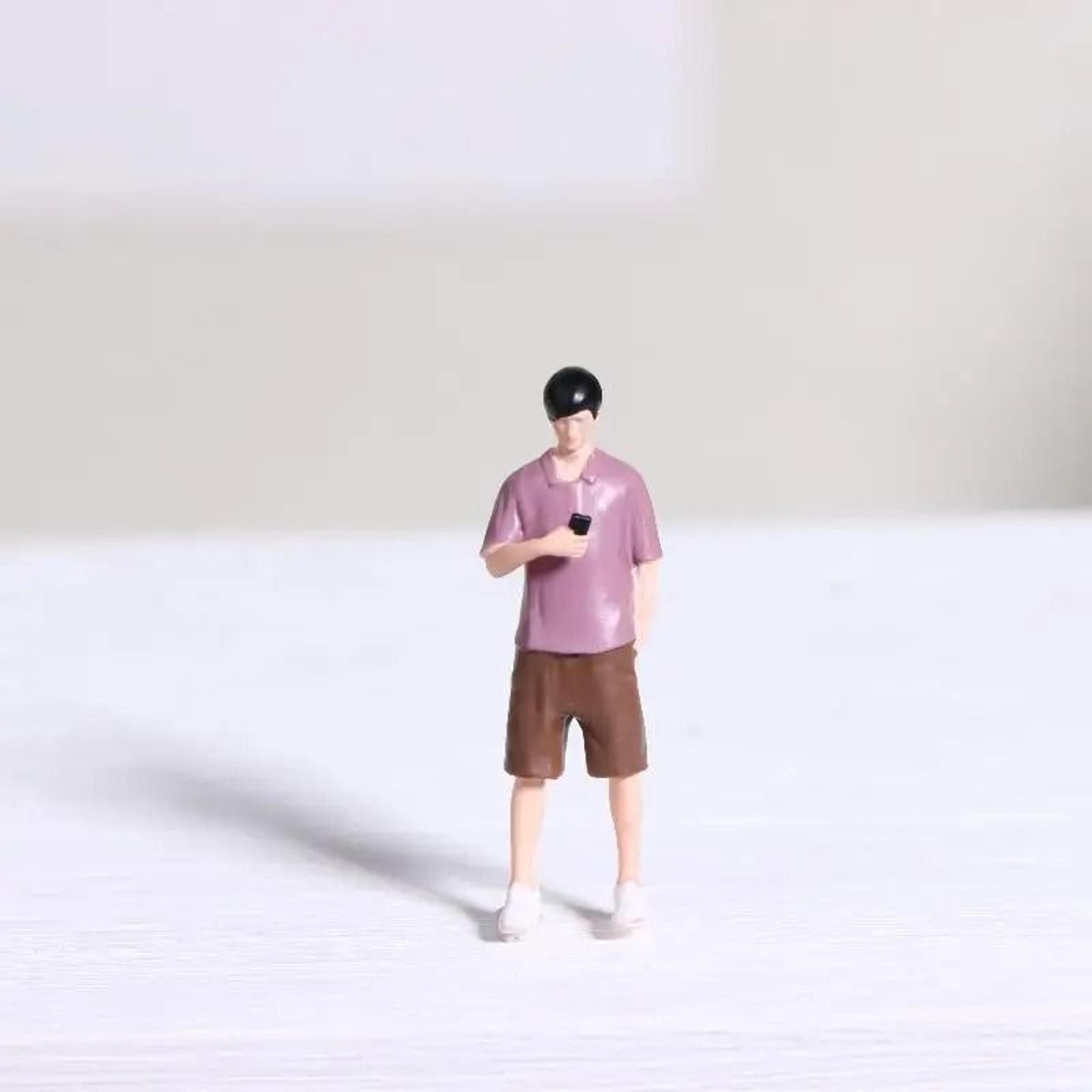 164 Scale Miniature Photographer Sand Table Figure Model 11