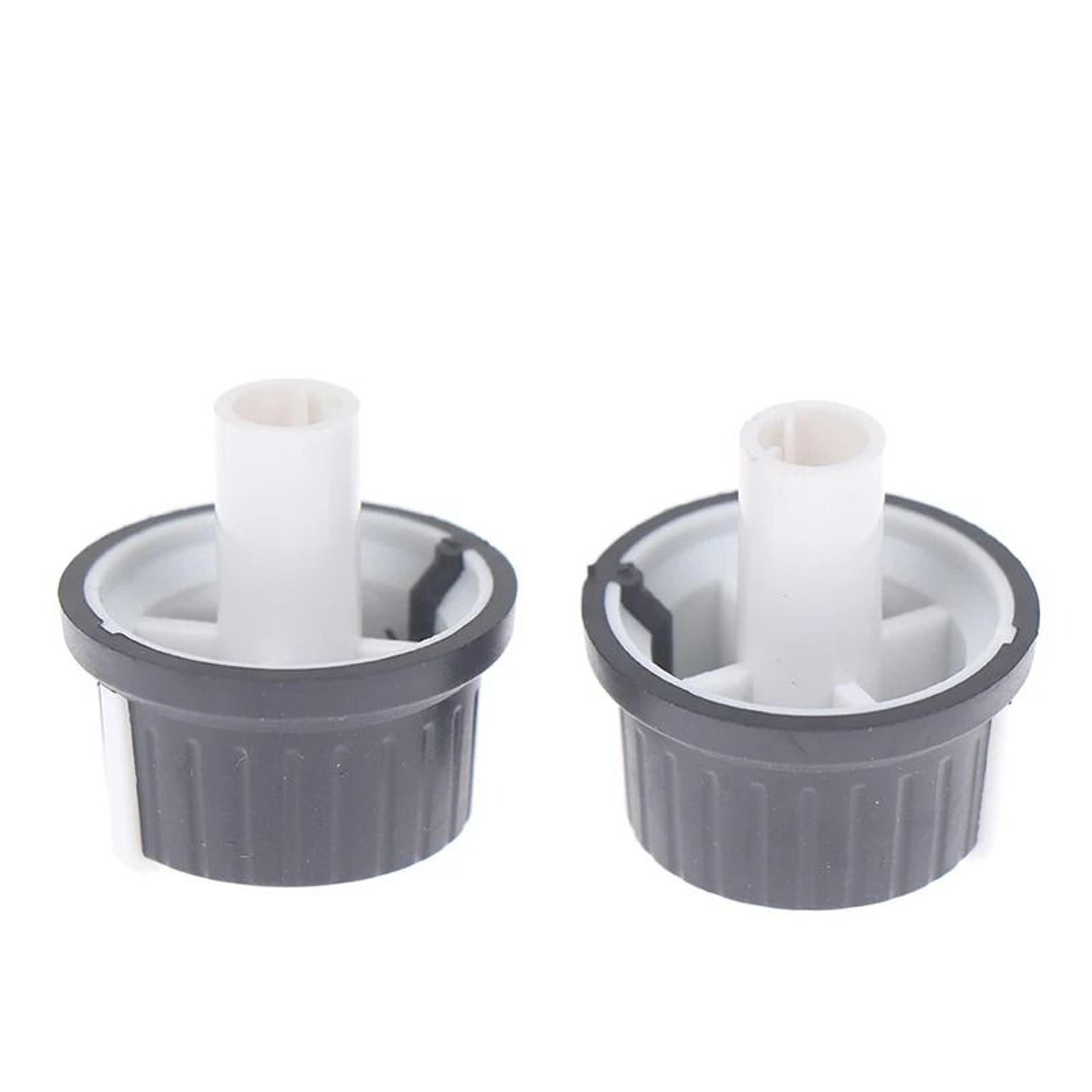 2pcs rubber half-shaft knob caps for potentiometers & rotary encoders