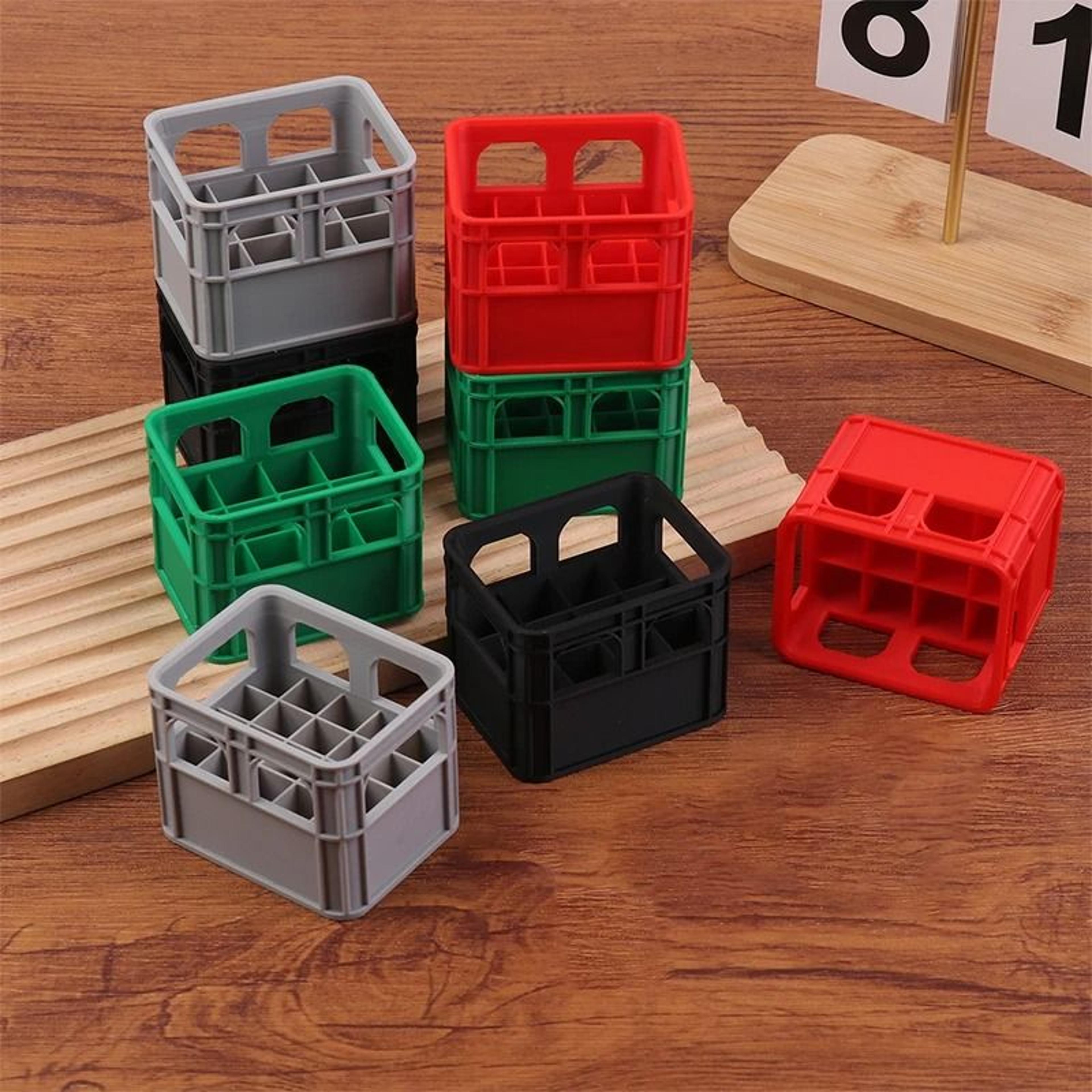 3D Printed Mini Beer Crate Battery Storage Box Holds 12x AA Or 24x AAA 2