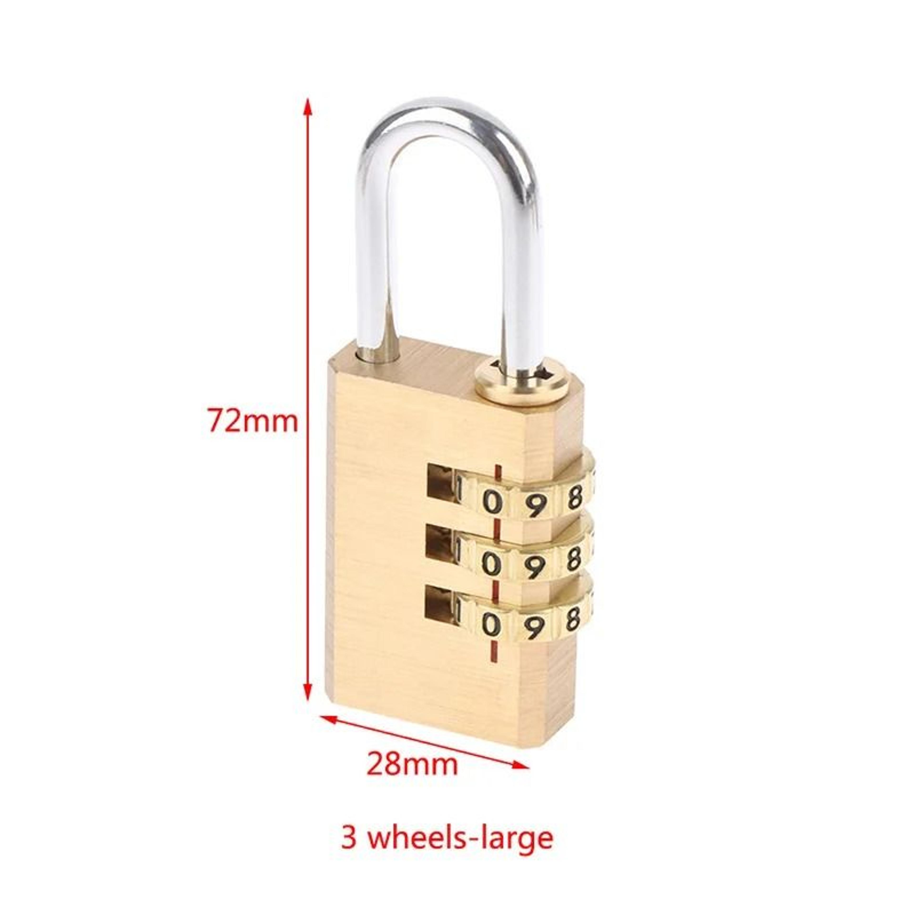 Solid Brass HeavyDuty 4Digit Combination Padlock Resettable 8
