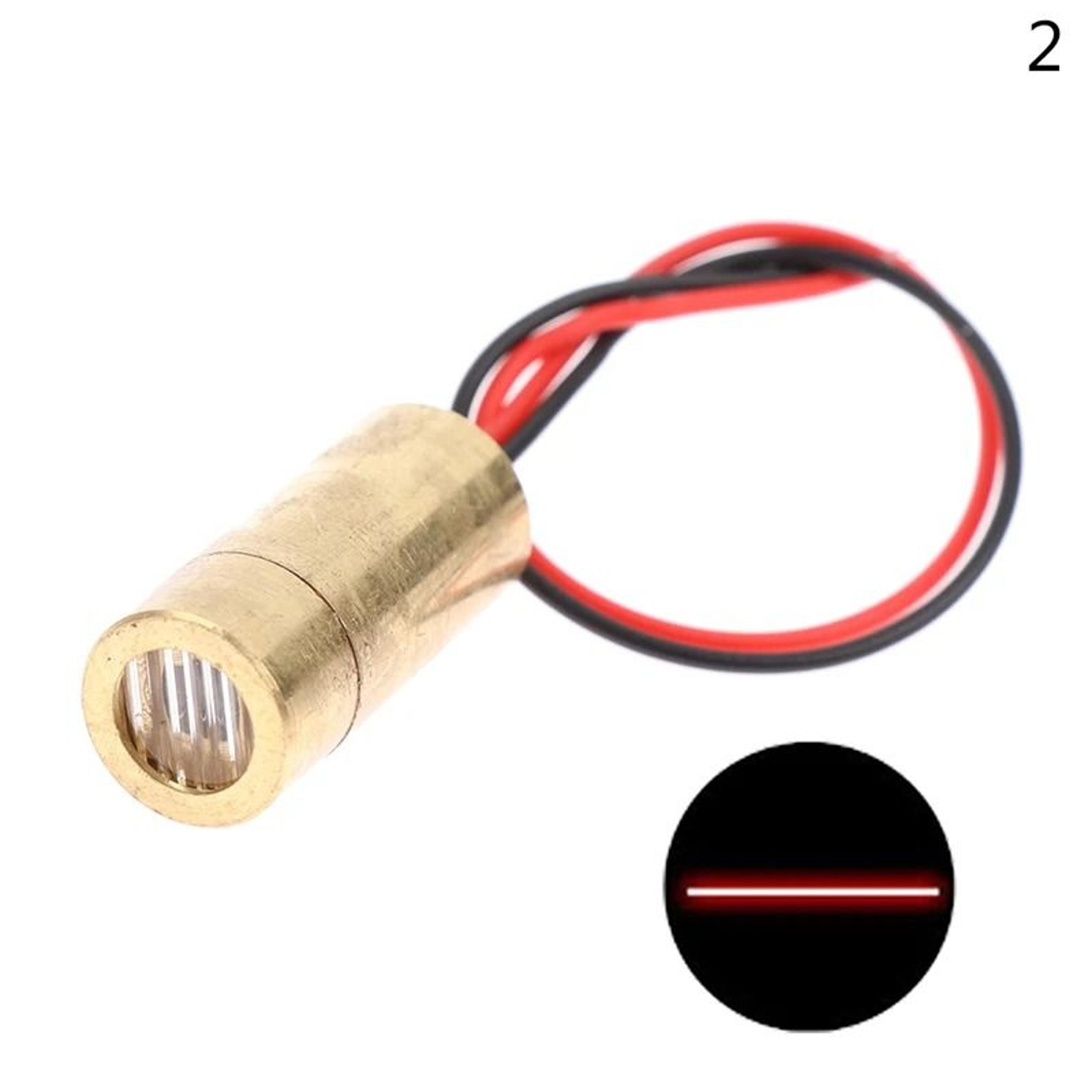 Red Copper Laser Diode Module 650nm 9mm 3V 50mW Line  Point  Cross 7