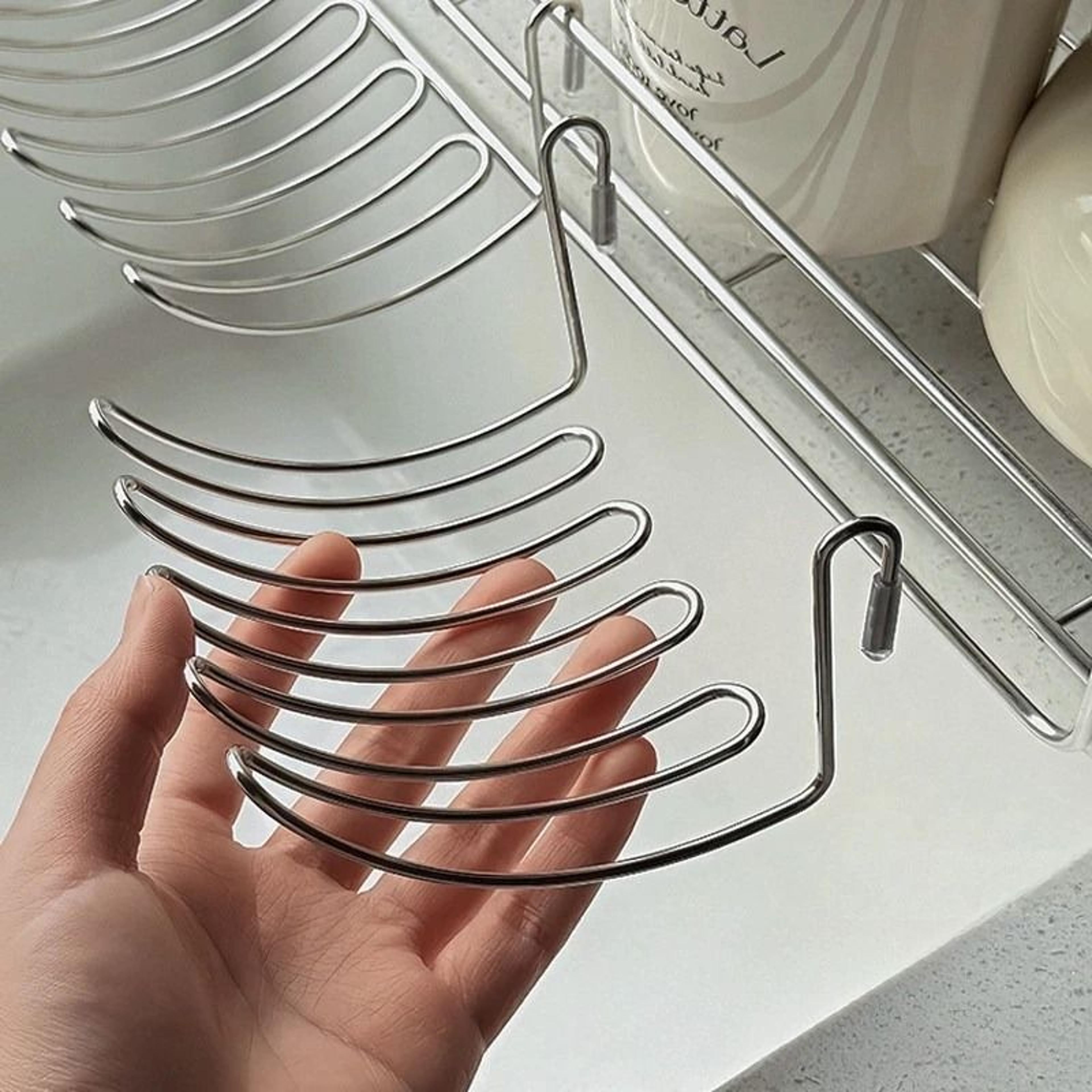 Expandable Stainless Steel Sink Drain Rack  Multifunctional Storage Basket 3