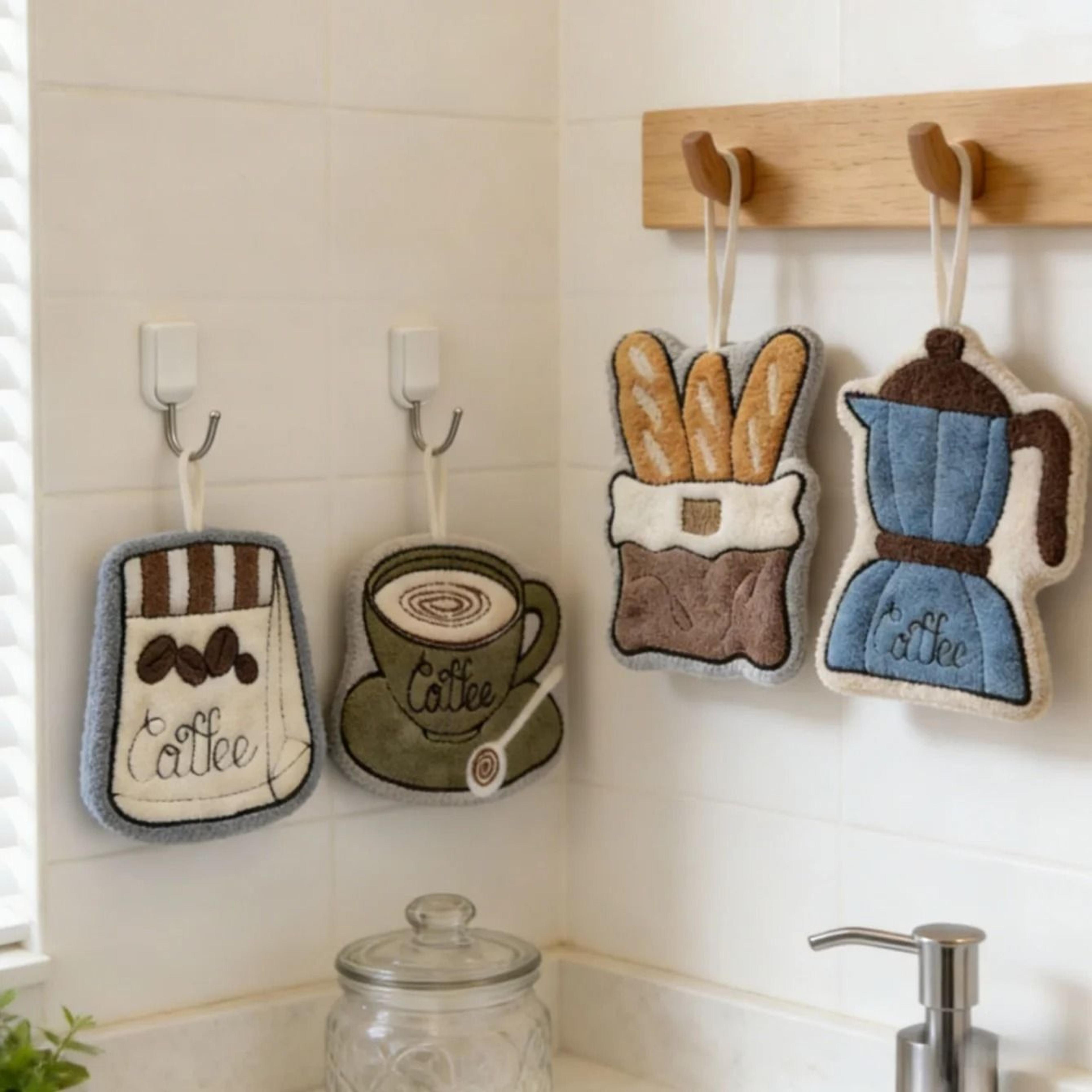 Decorative Lightweight FastDrying Hand Towels For Bathroom  Kitchen 0