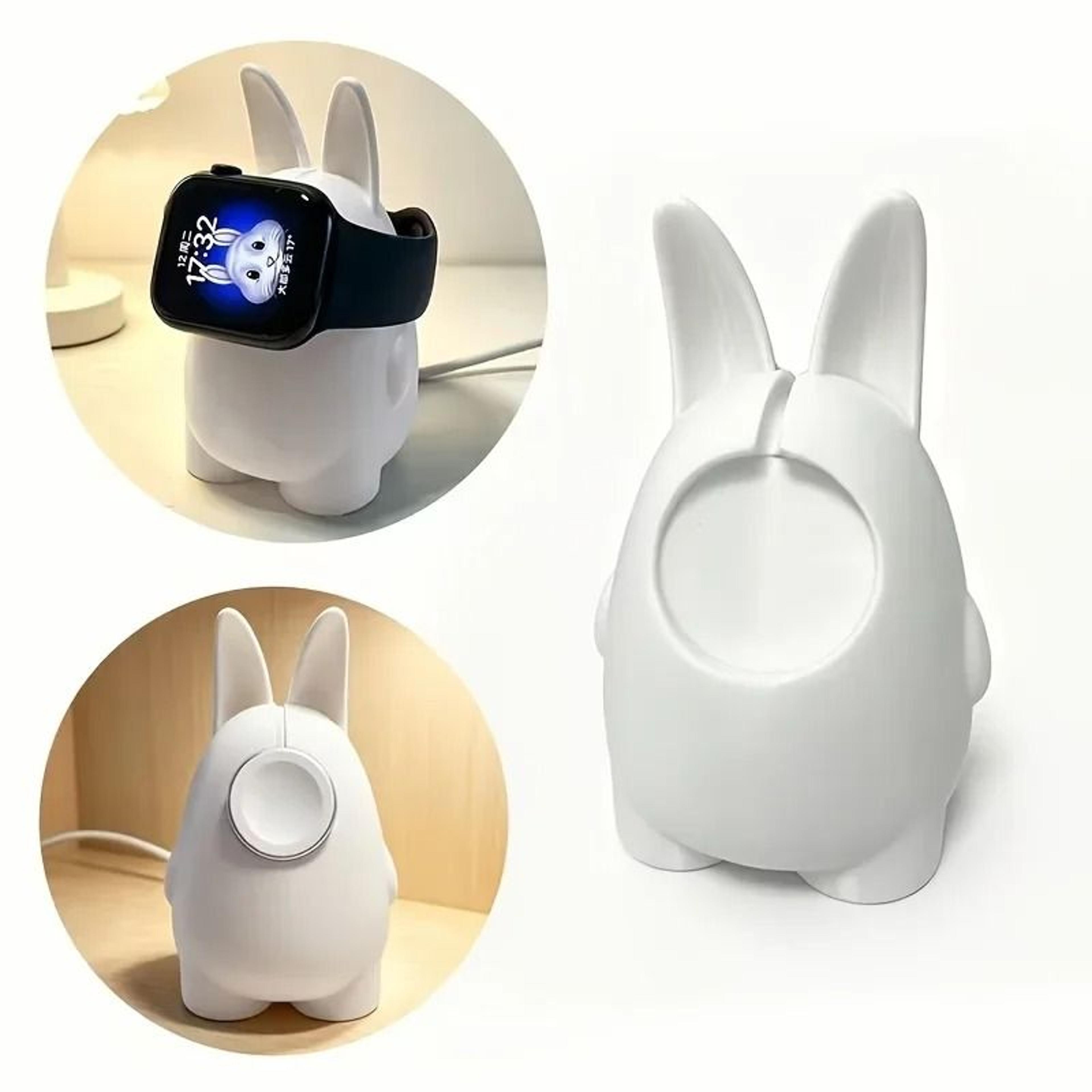 Cute Rabbit Watch Stand  Desk Wireless Charging Dock Holder 1