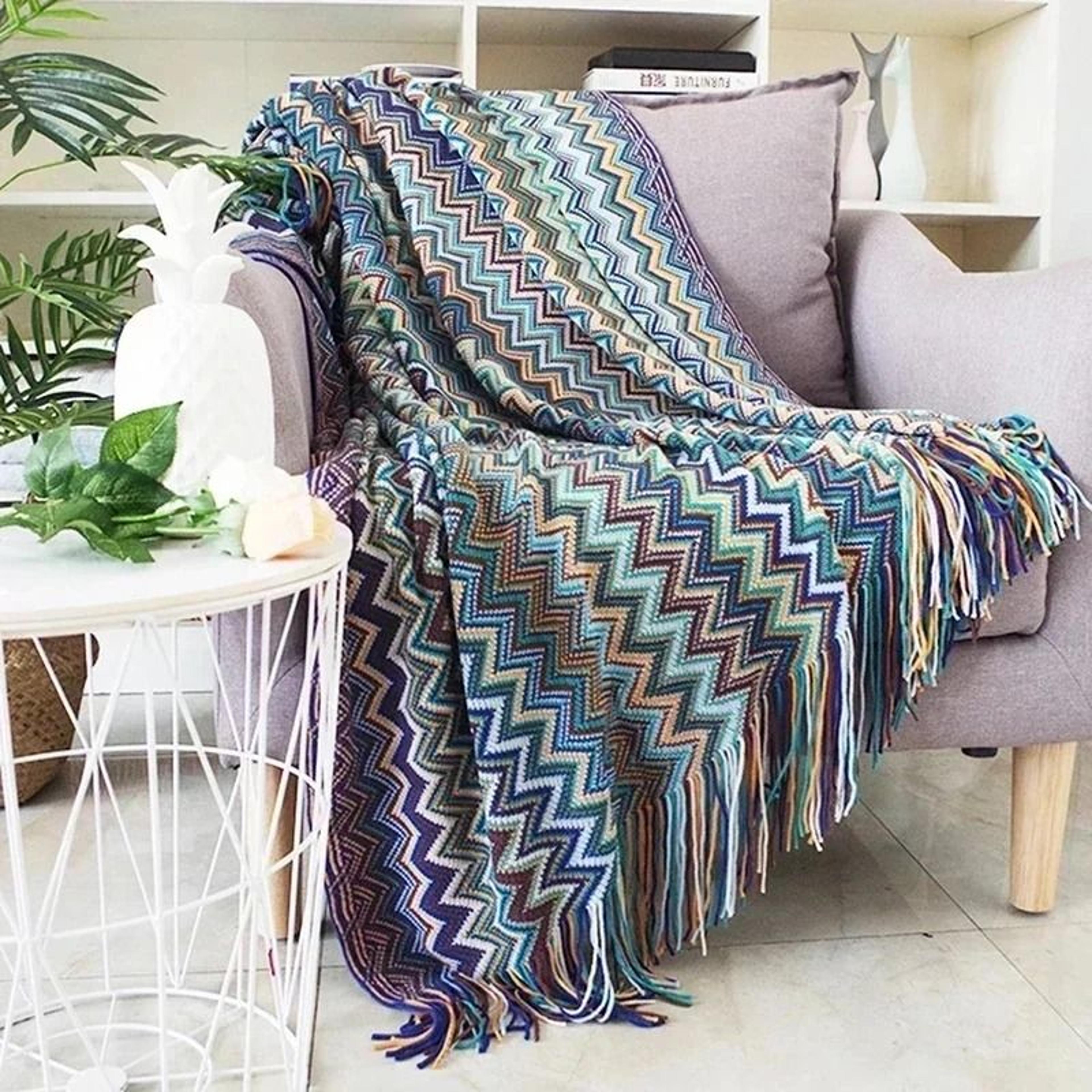 Boho Geometry Aztec Ethnic Blanket Sofa Slipcover Wall Hanging Tapestry  Throw 2