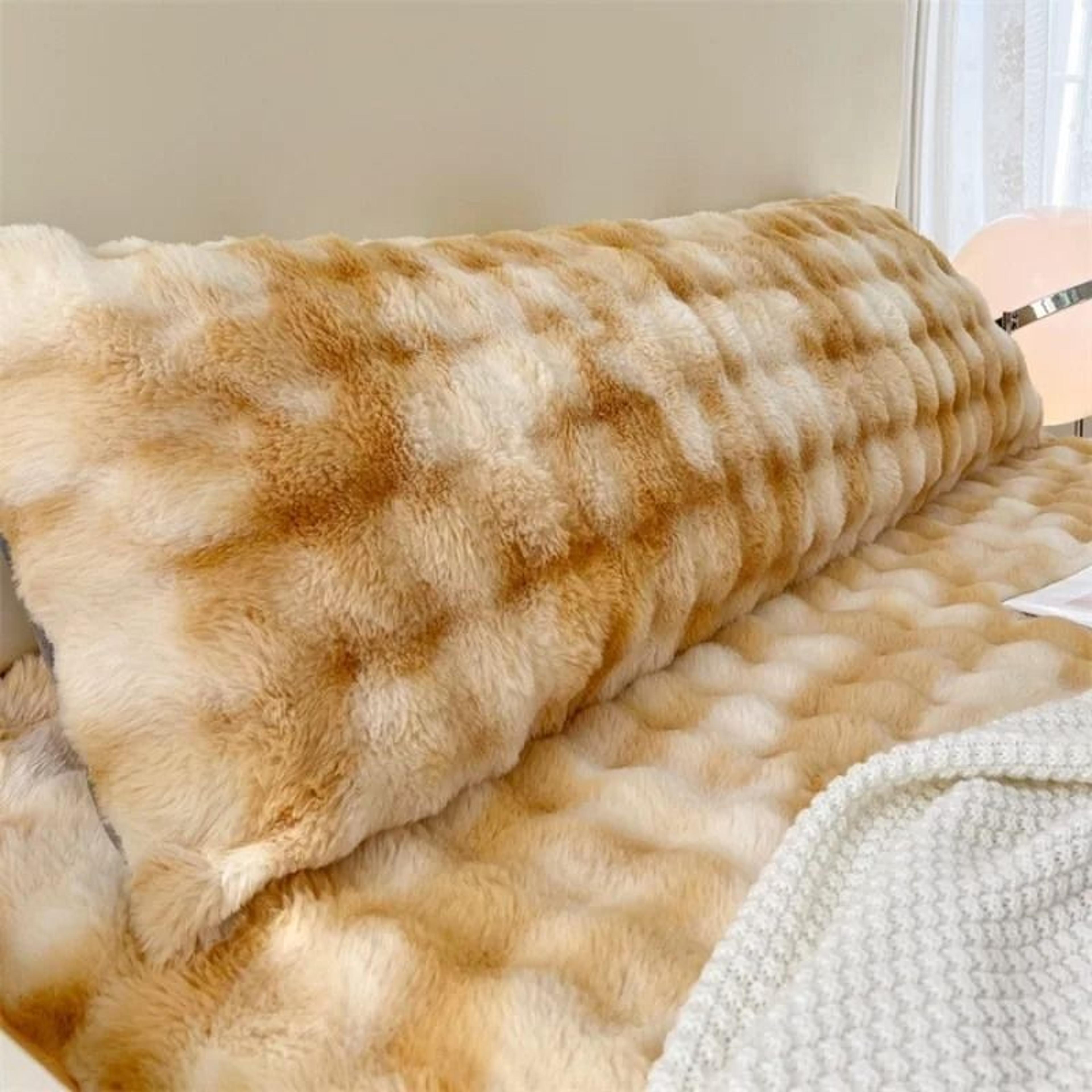 Solid Color Soft Plush Long Pillowcase Decorative Body Pillow Cover Without Core 12