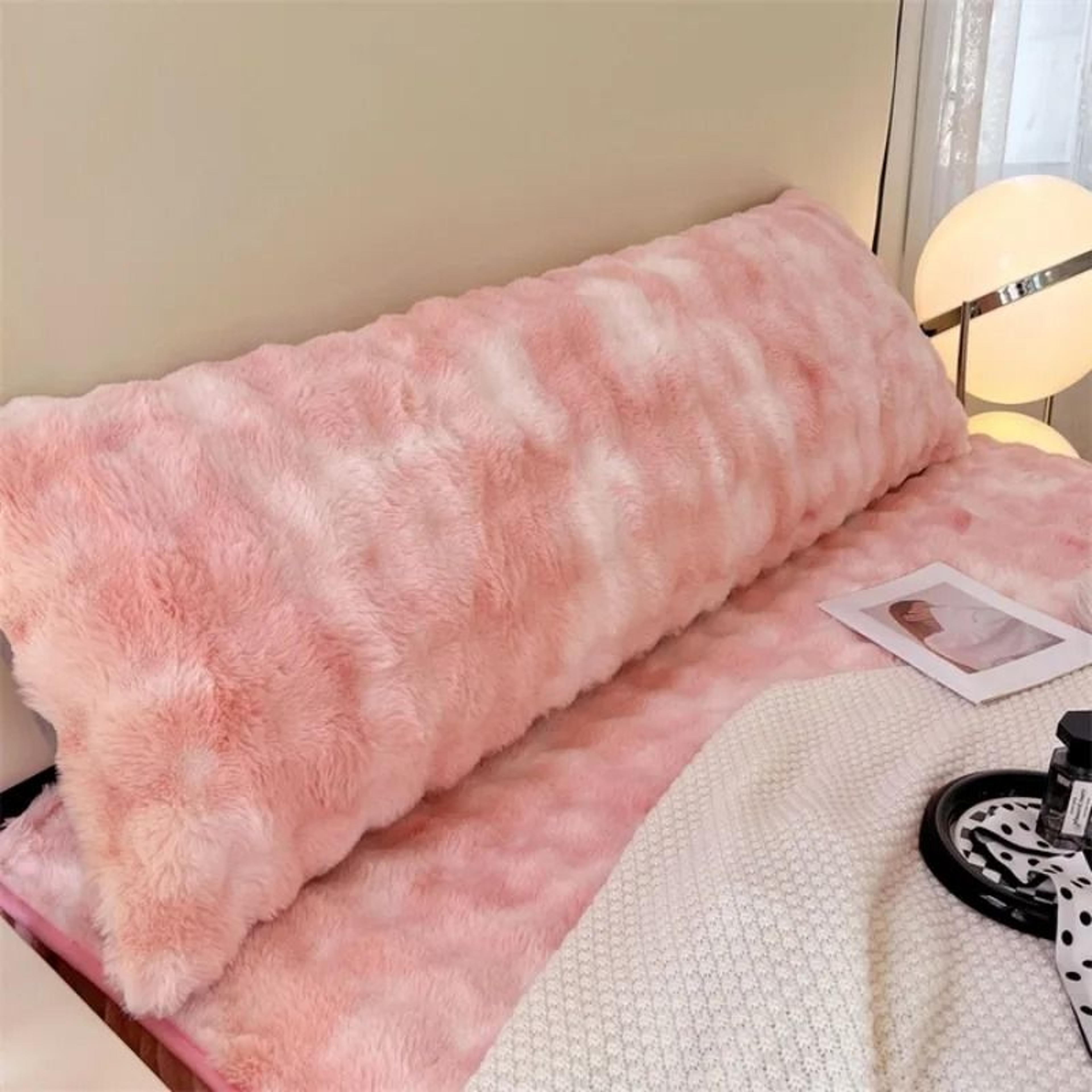 Solid Color Soft Plush Long Pillowcase Decorative Body Pillow Cover Without Core 13