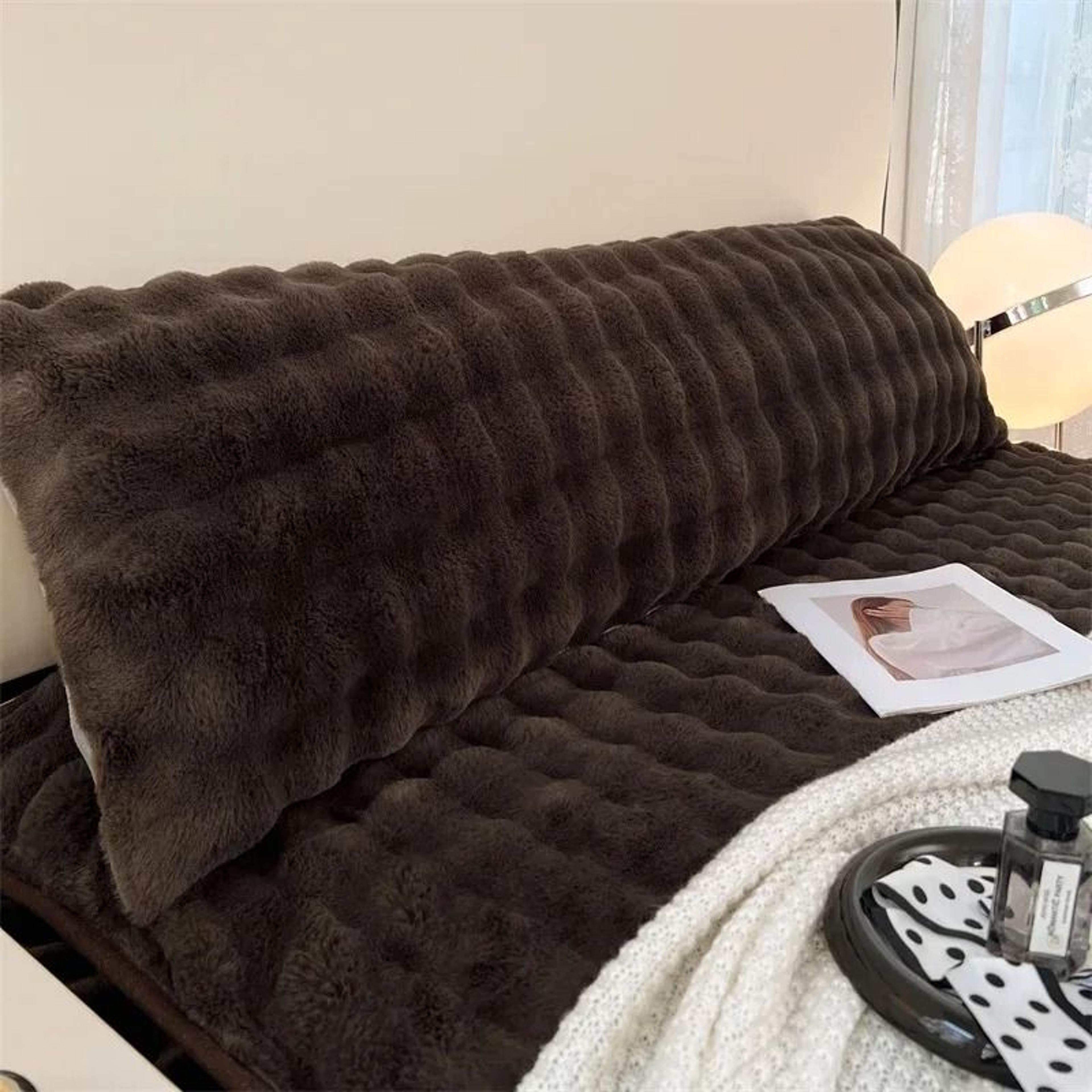 Solid Color Soft Plush Long Pillowcase Decorative Body Pillow Cover Without Core 9
