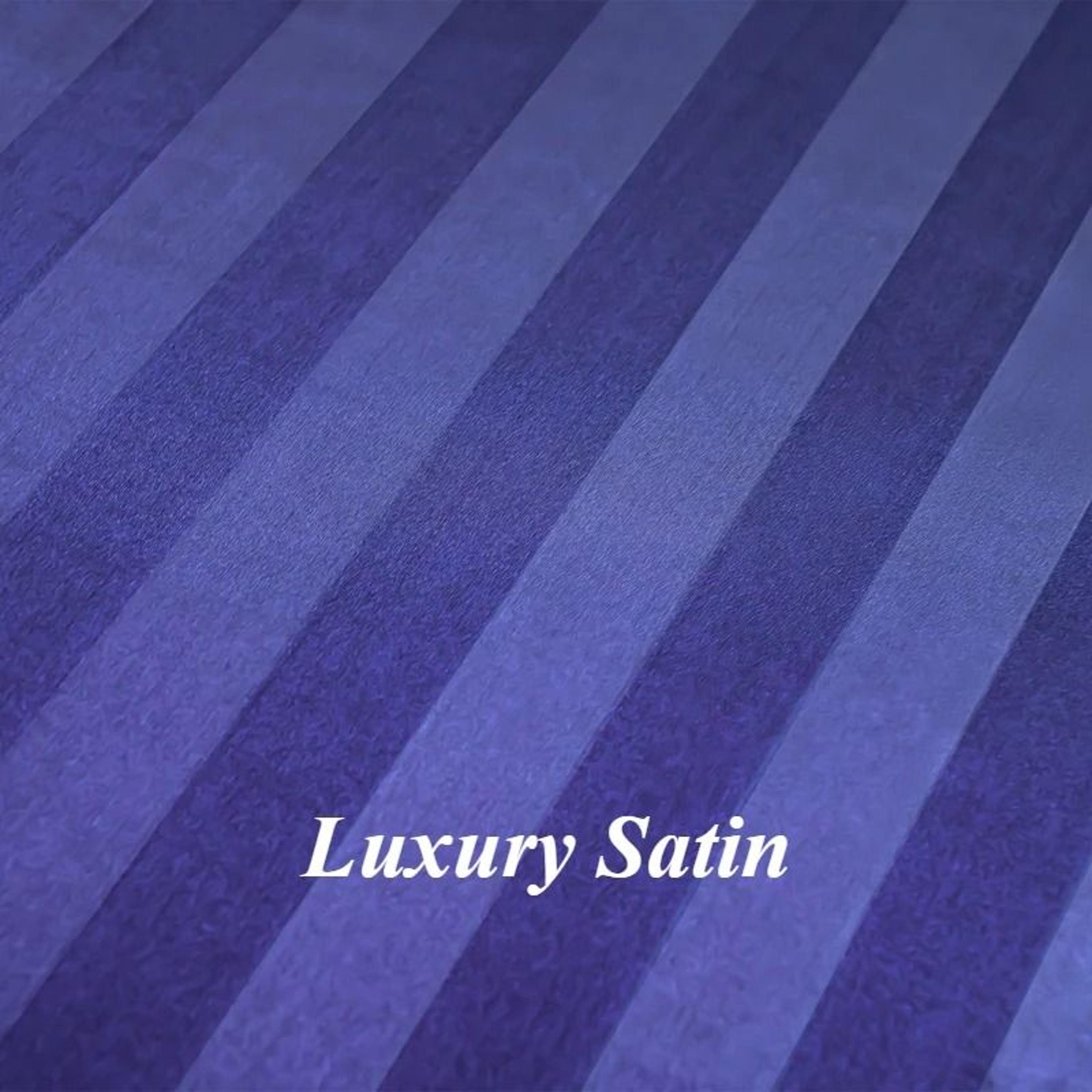 Luxury Satin Striped Silky Soft Fitted Sheet Deep Pocket Mattress Cover 4