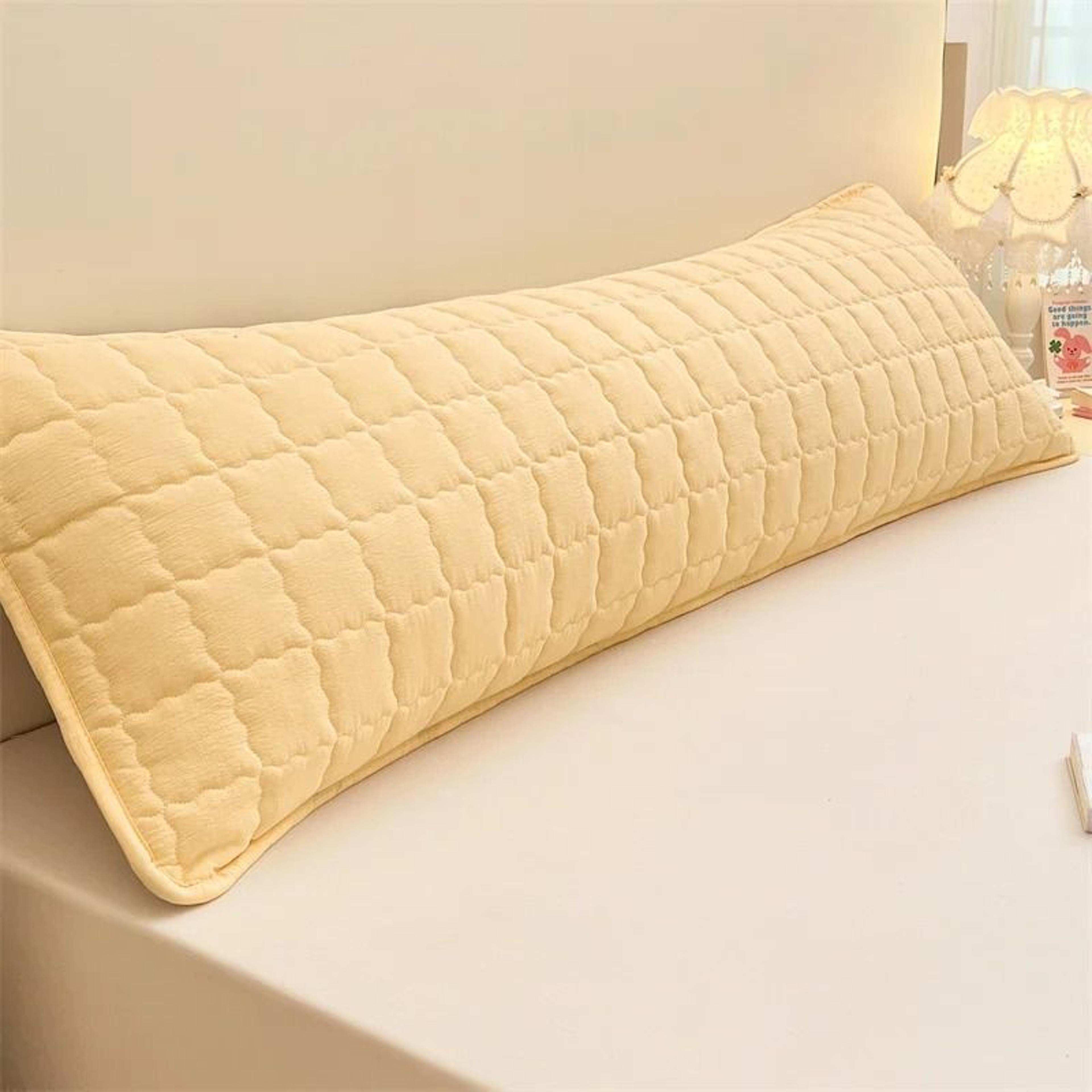 Solid Color Soft Long Body Pillowcase Comfortable Decorative Cushion Cover Without Core 1