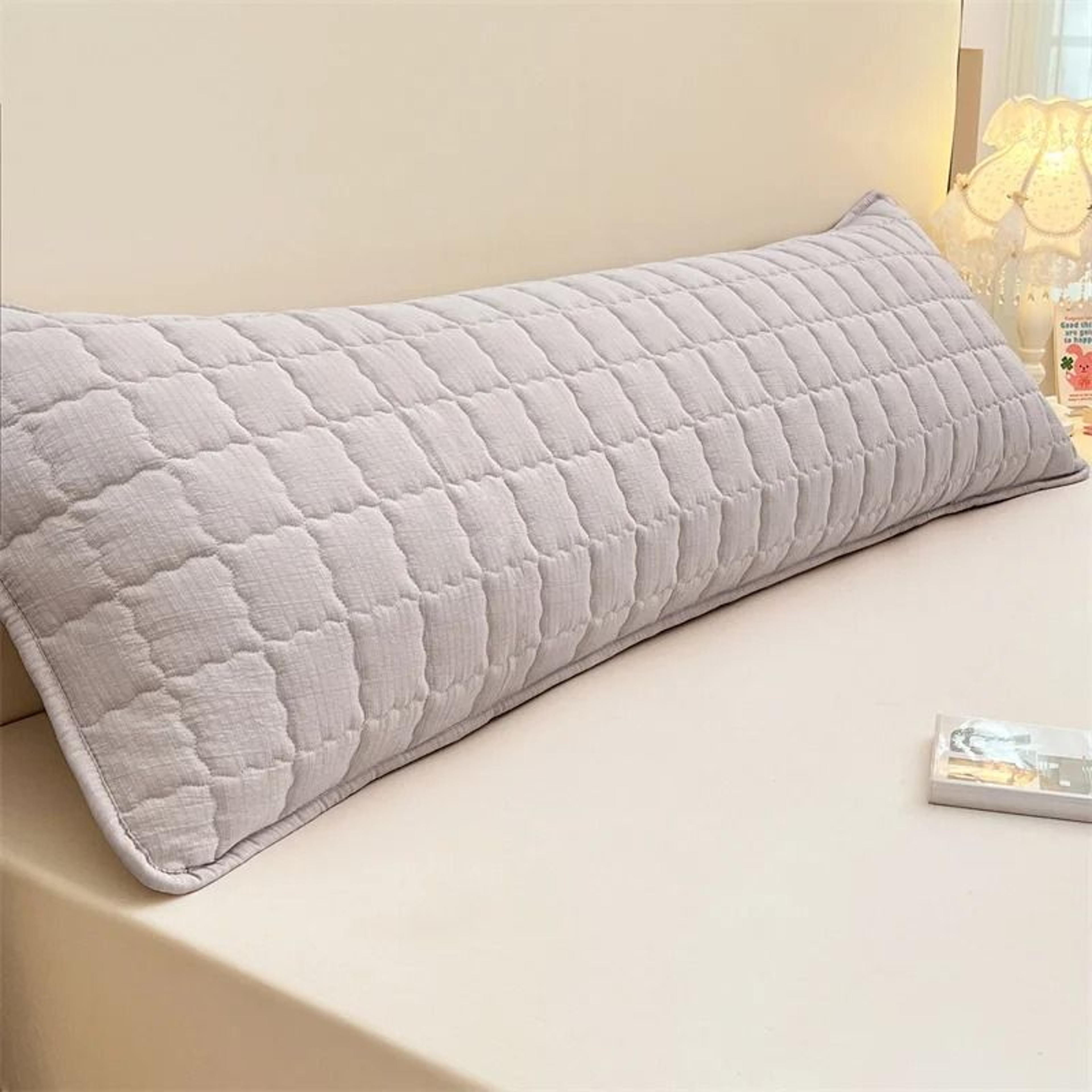 Solid Color Soft Long Body Pillowcase Comfortable Decorative Cushion Cover Without Core 9