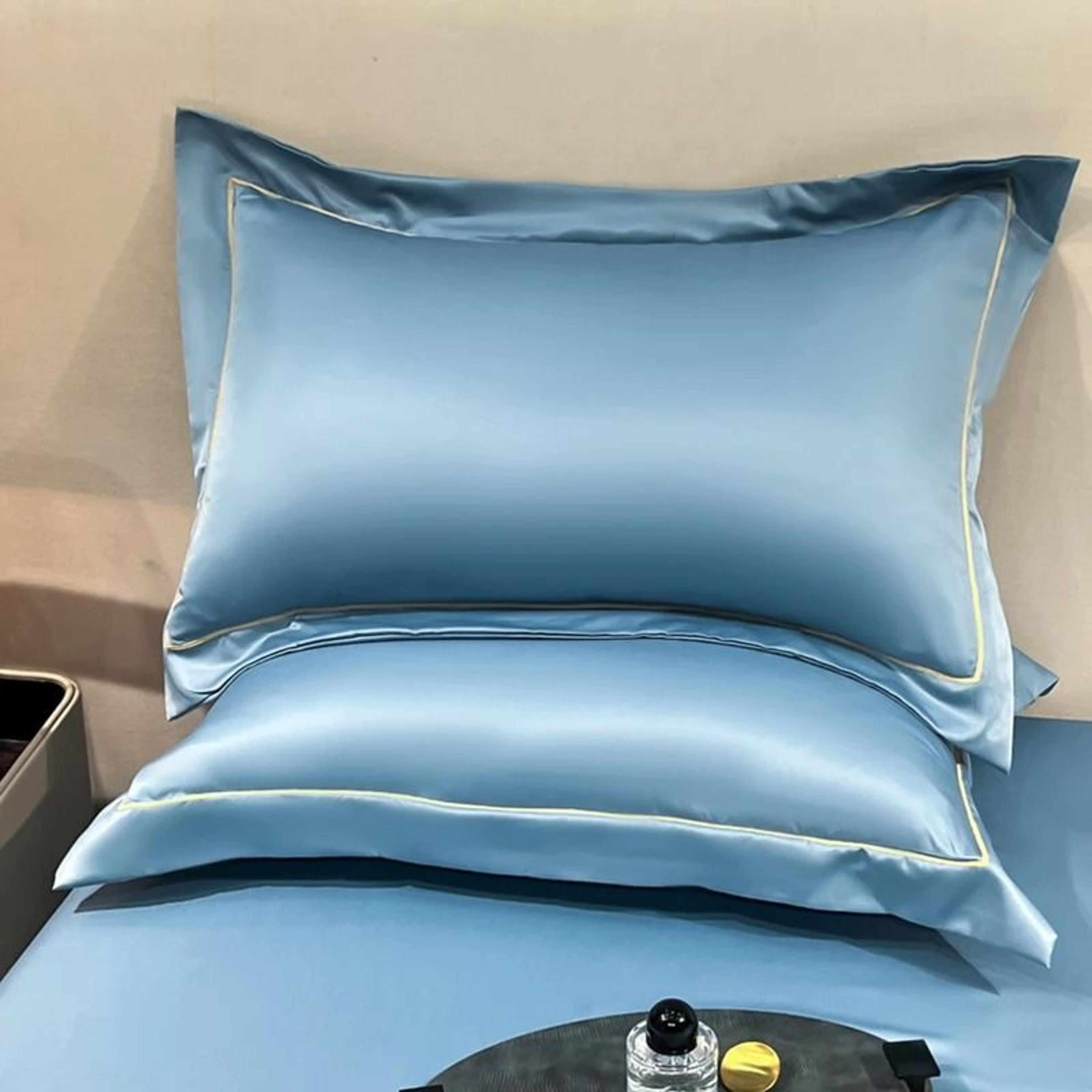 2PCS Silky Satin Pillowcase Set Beauty Pillow Cover For Hair  Skin 48X74cm 2