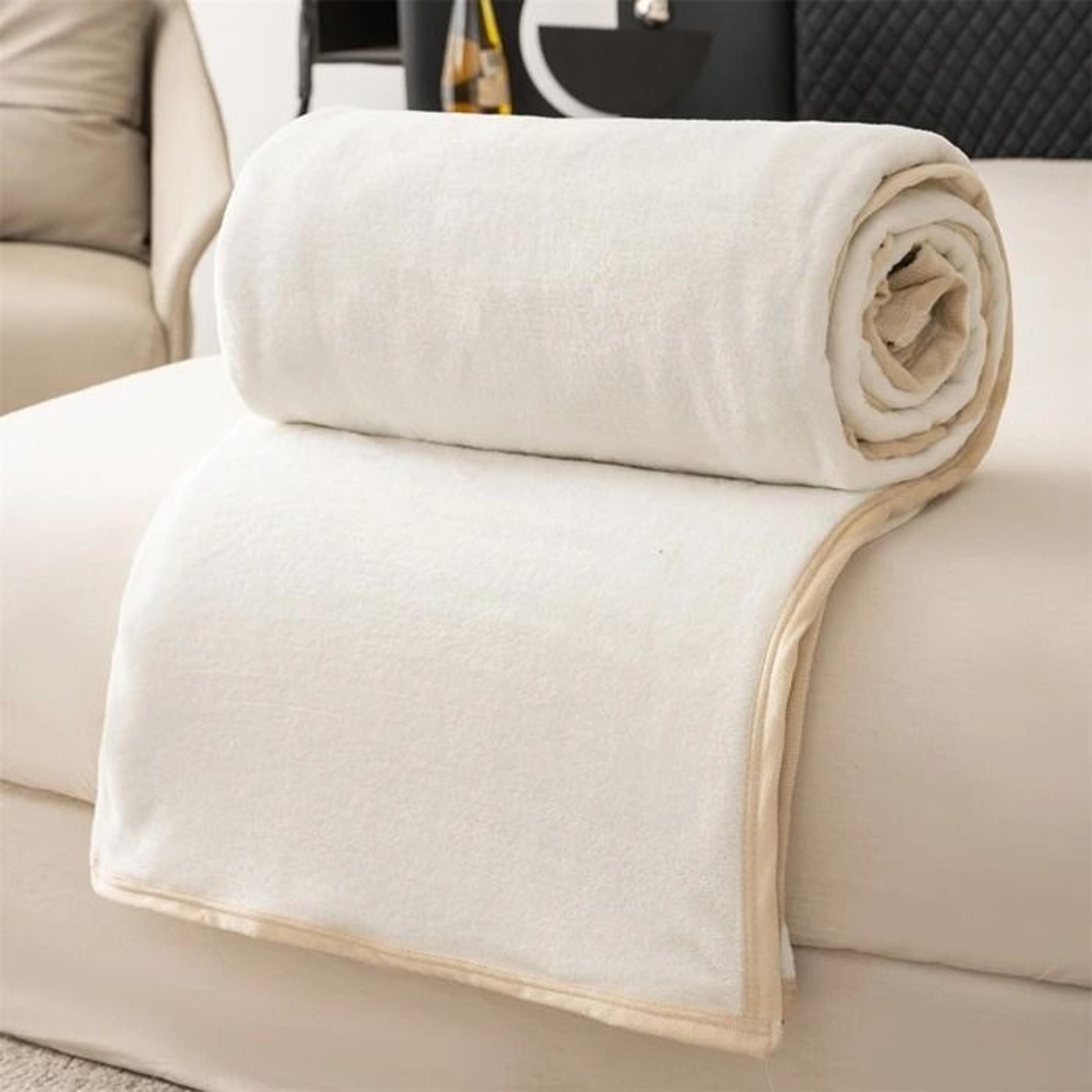 Spring Autumn Soft Flannel Throw Blanket MultiFunctional Cozy Nap Shawl  Bed Cover 11